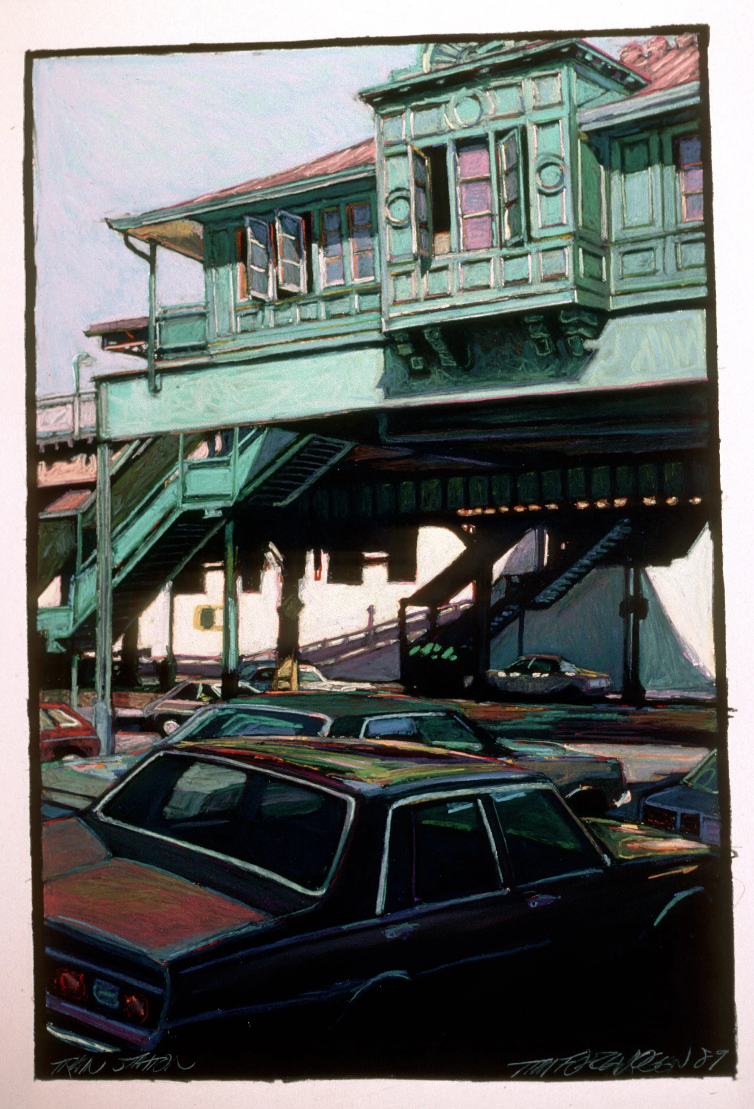 Train Station   3' x 4'