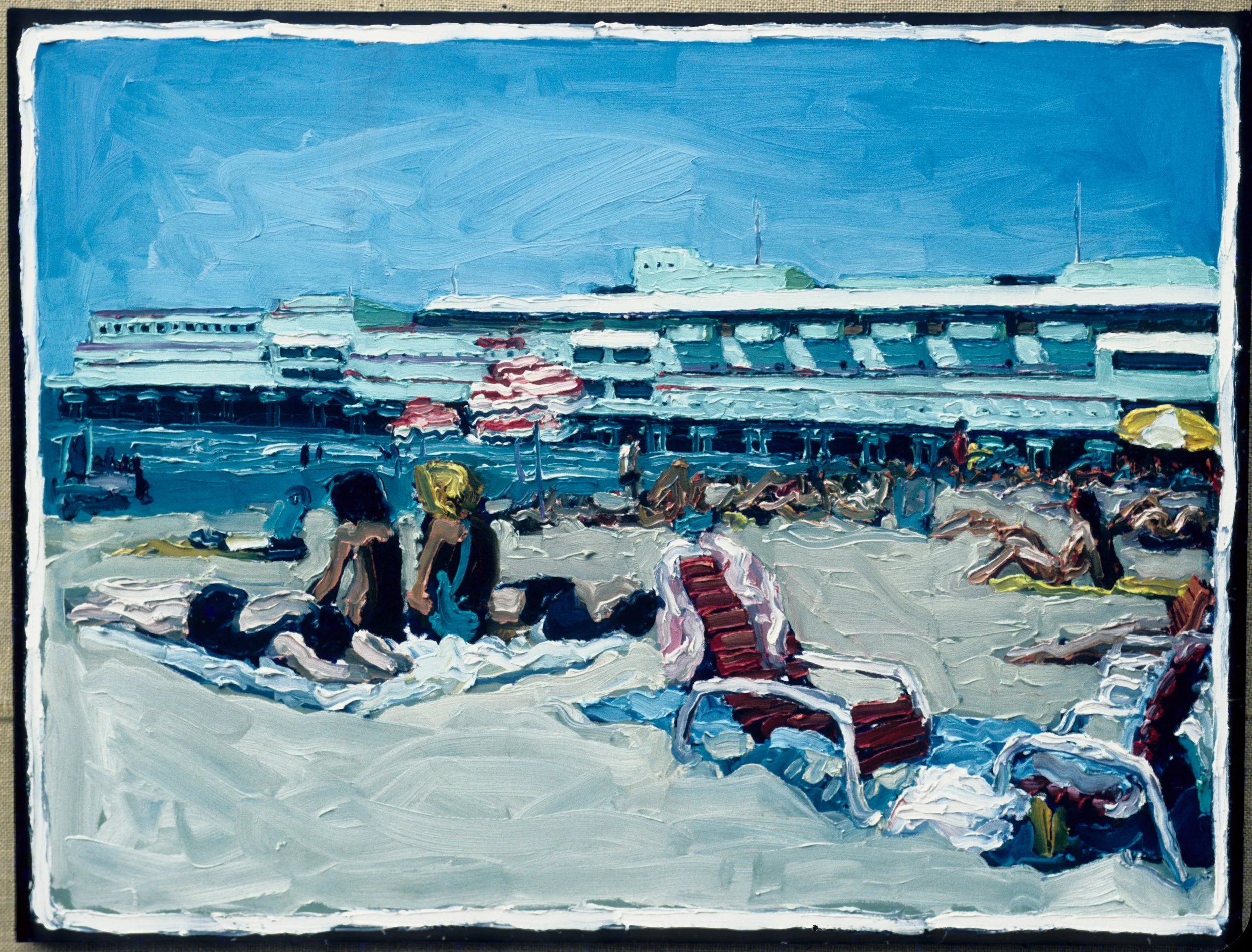 Atlantic City Beach 30" x 40" 7/85