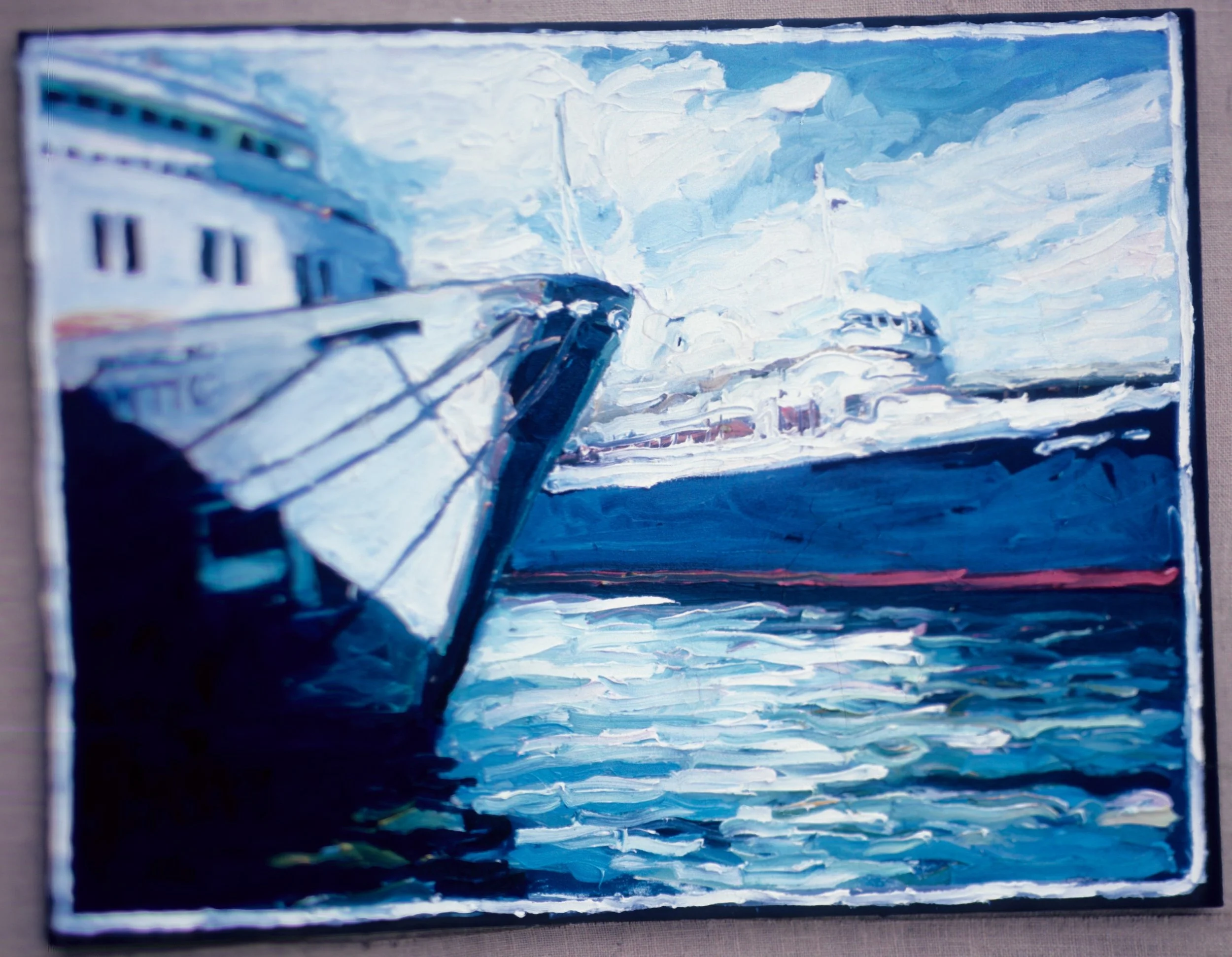 Two Ships 30" x 40" 10/85