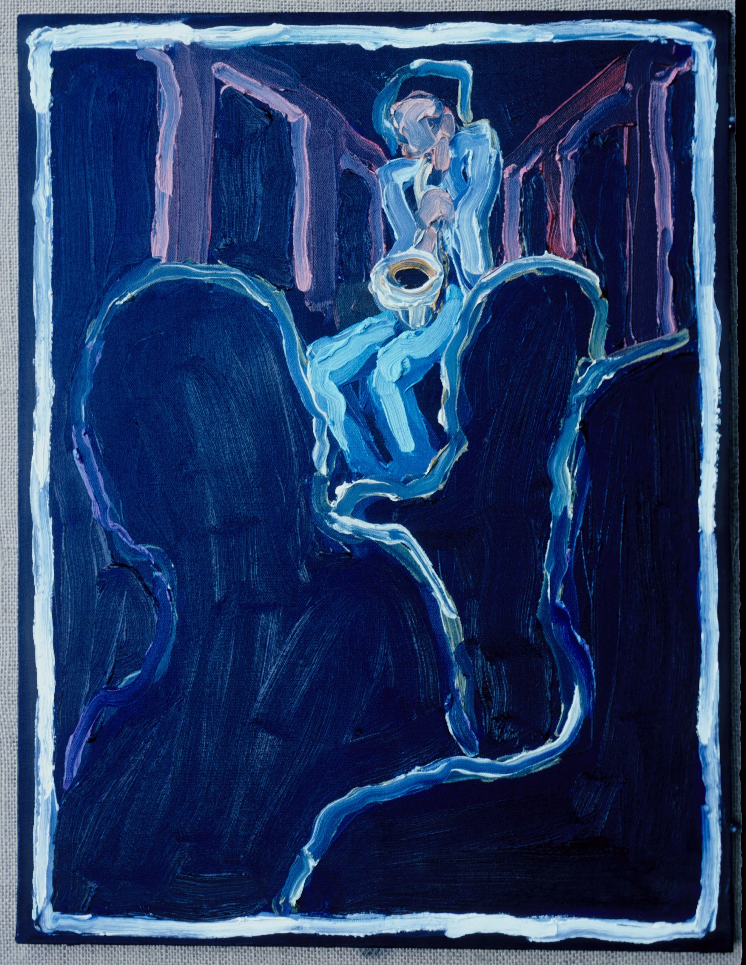 Saxophone Player 18" x 24"