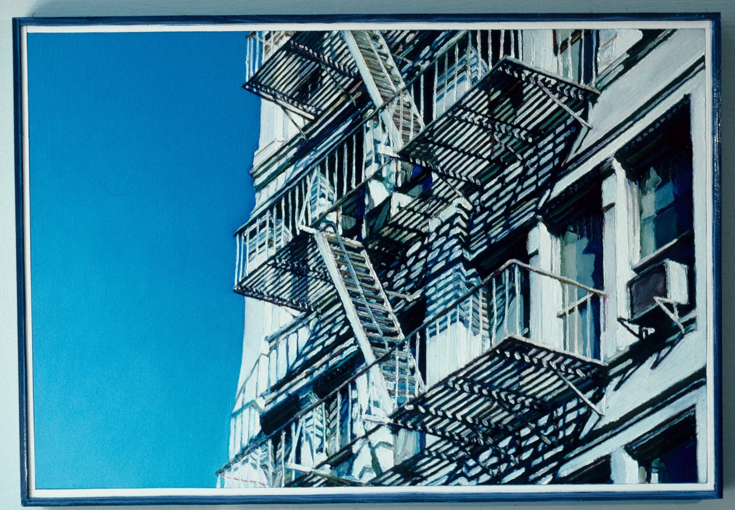 White Building, Blue Sky  15" x 22"