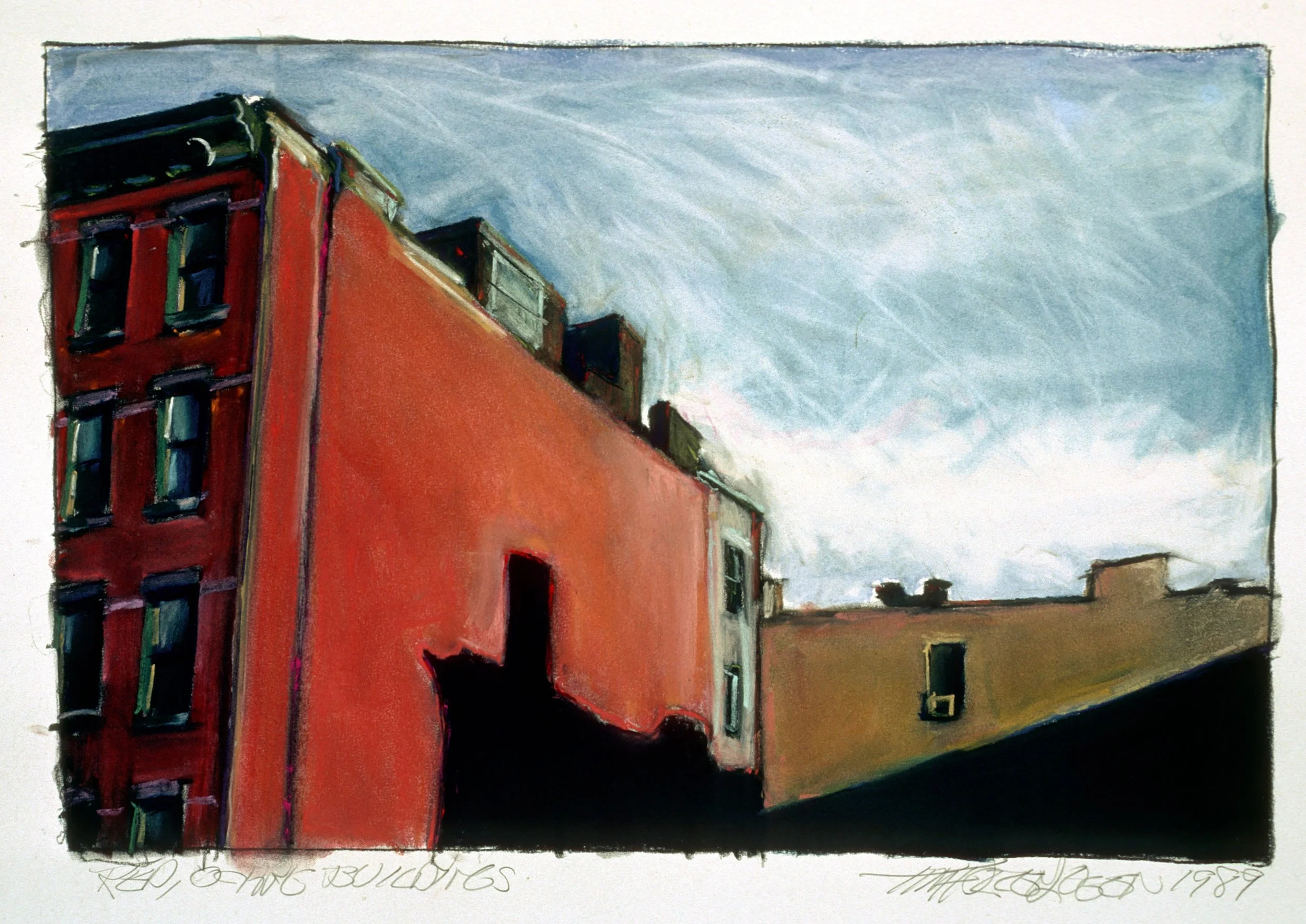 Red, Ochre Buildings