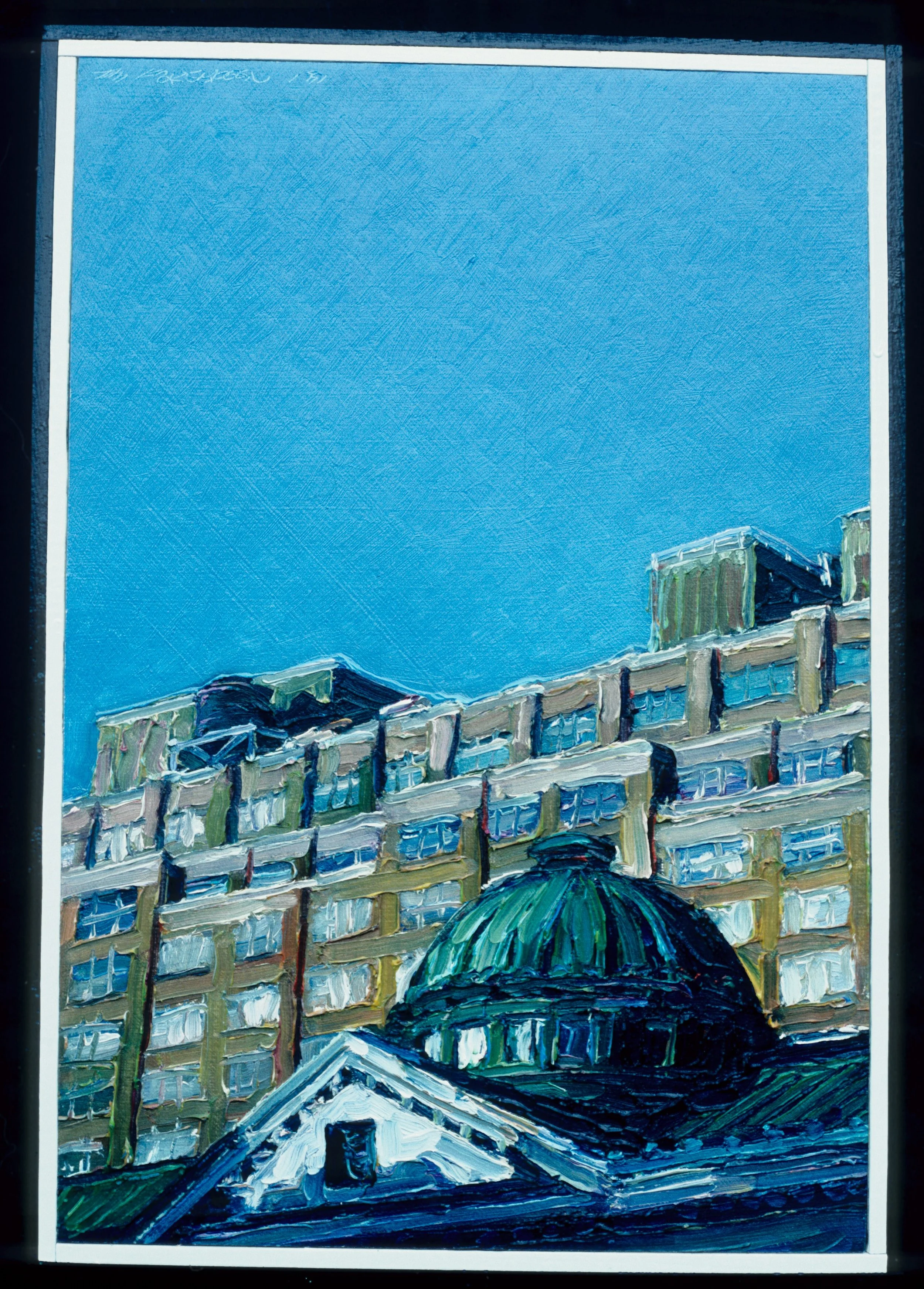 Green Dome  10" x 15"  o/m