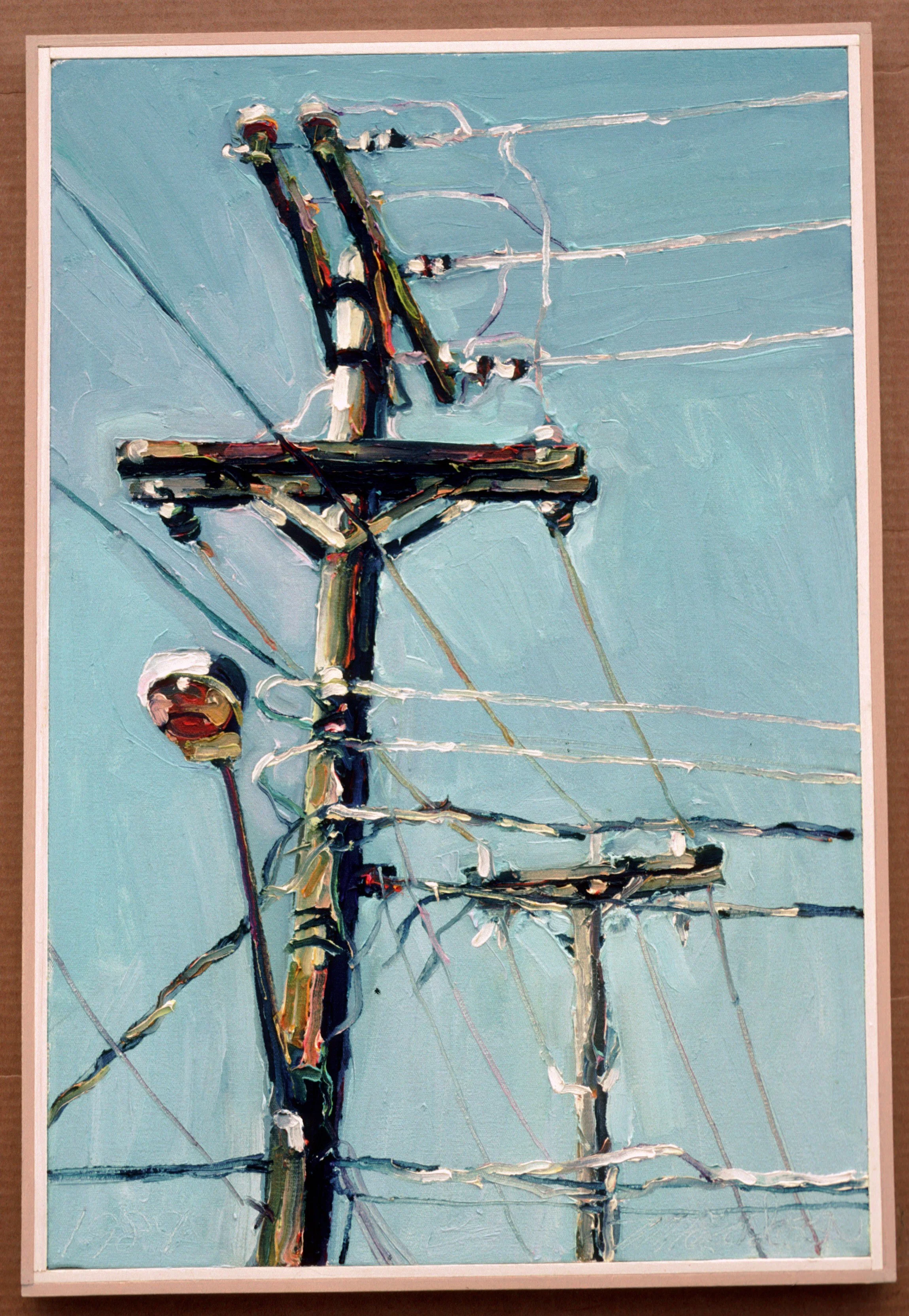 Pole and Light  16" x 24"