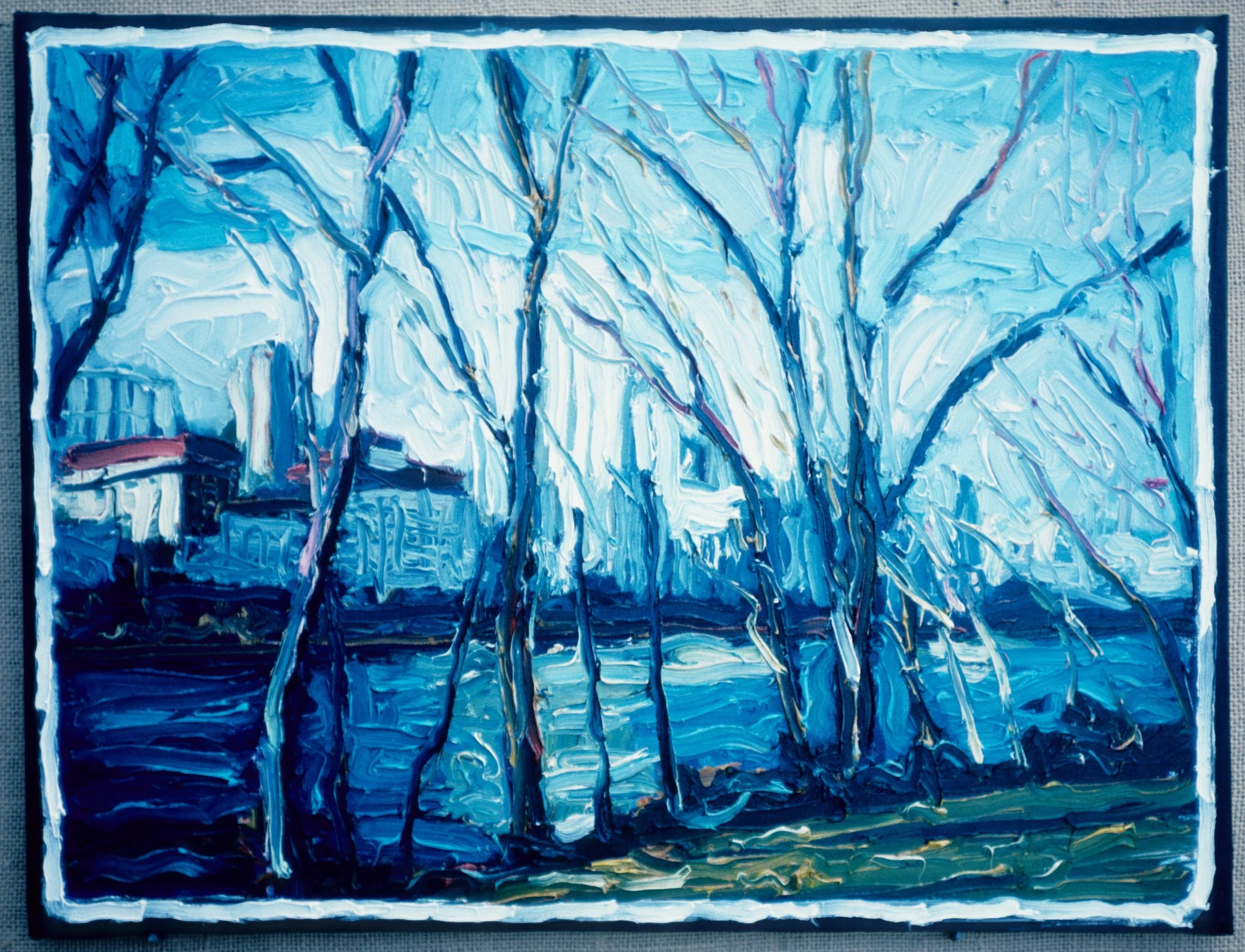 View From Roosevelt Island 18" x 24" 12/85