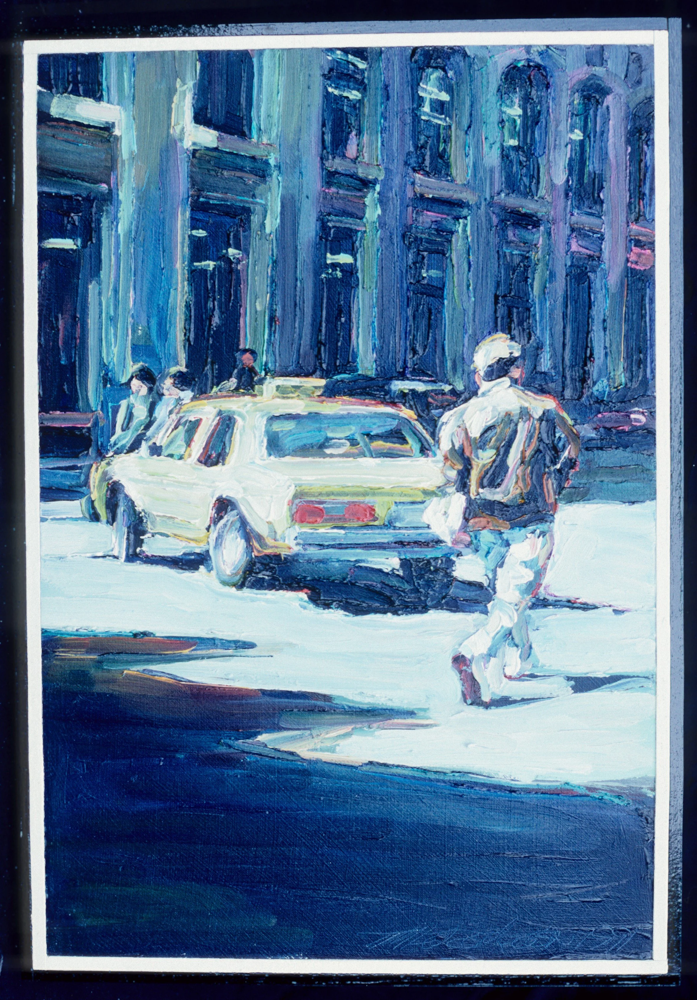 Walk - Don't Walk  10" x 15"  o/m