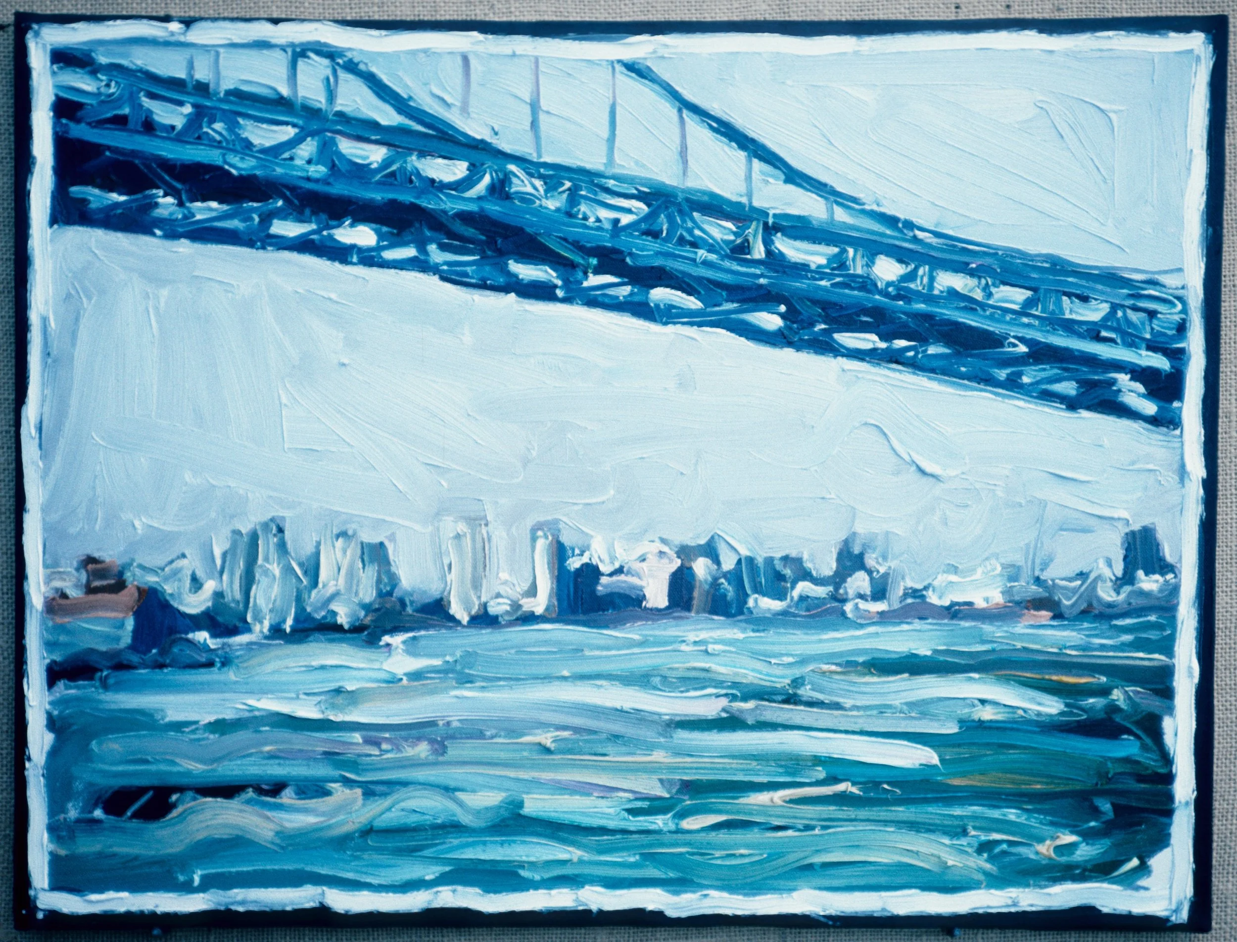 Troubled Bridge Over Water 18" x 24" 10/85