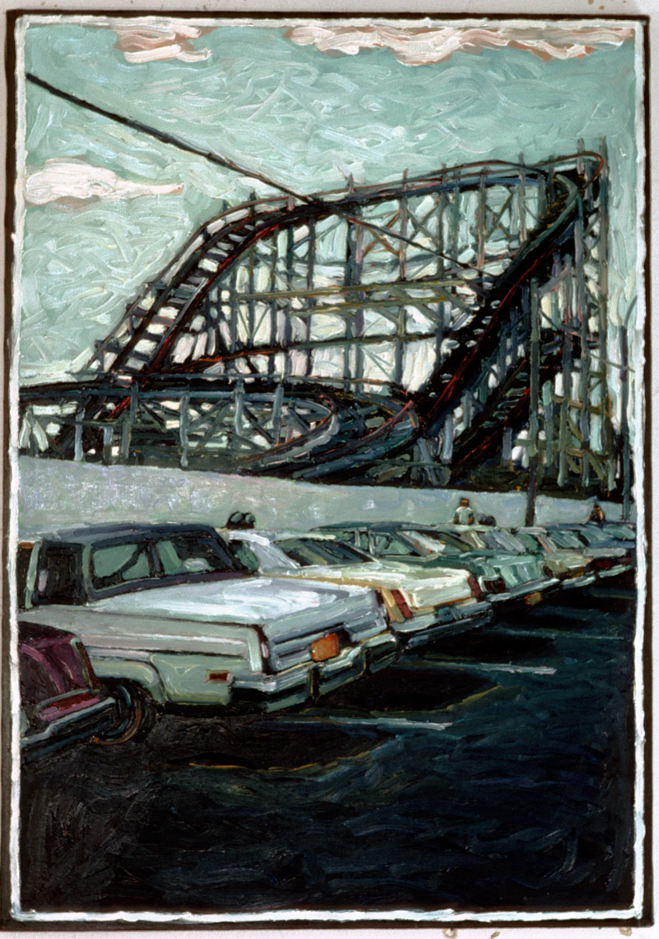 Parking Lot - Cyclone 24" x 36"