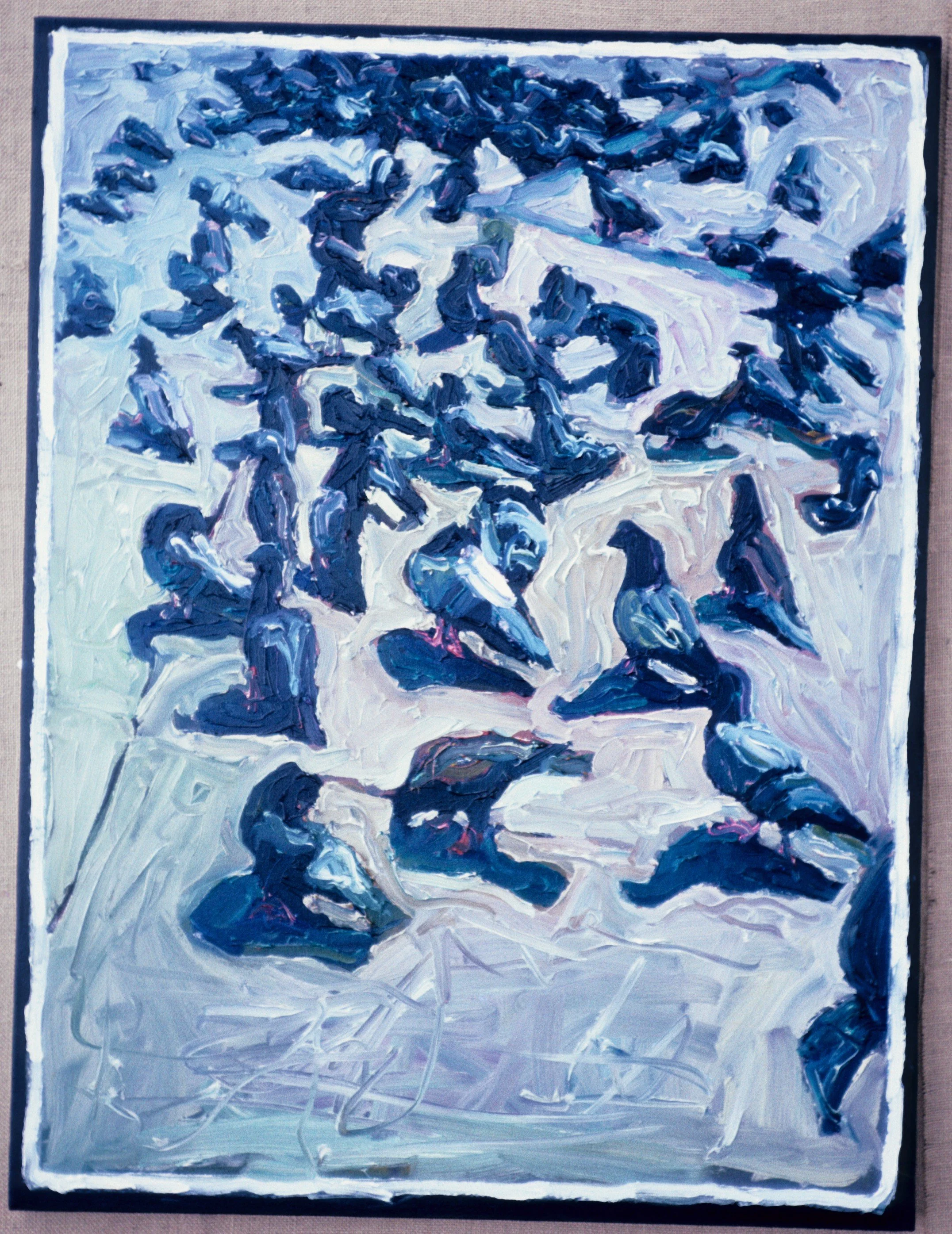 Pigeons 30" x 40" 10/85