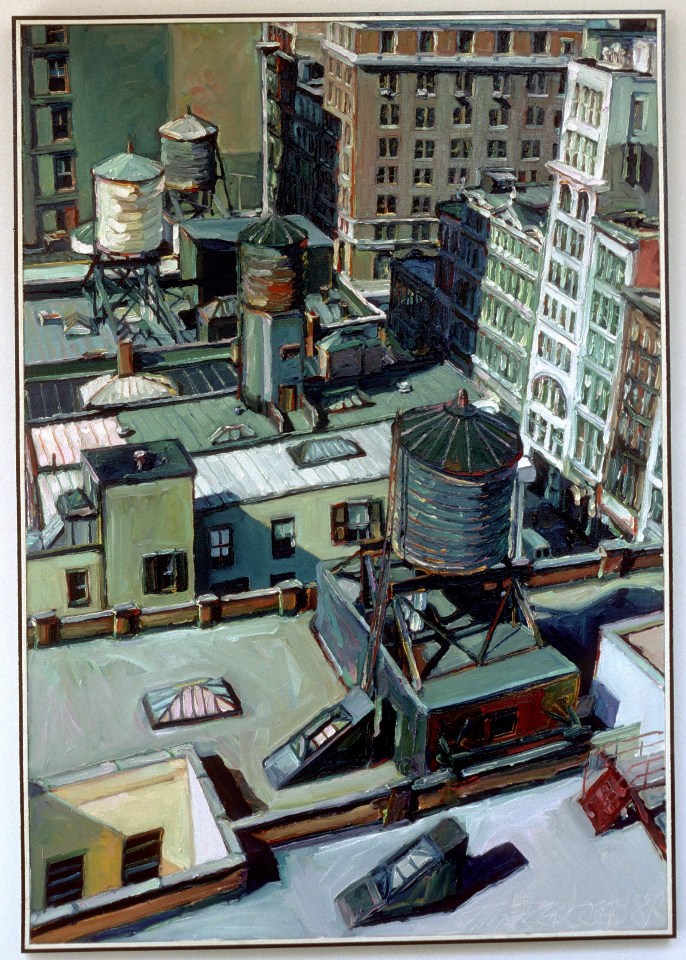 Broadway Rooftops 52" x 36"