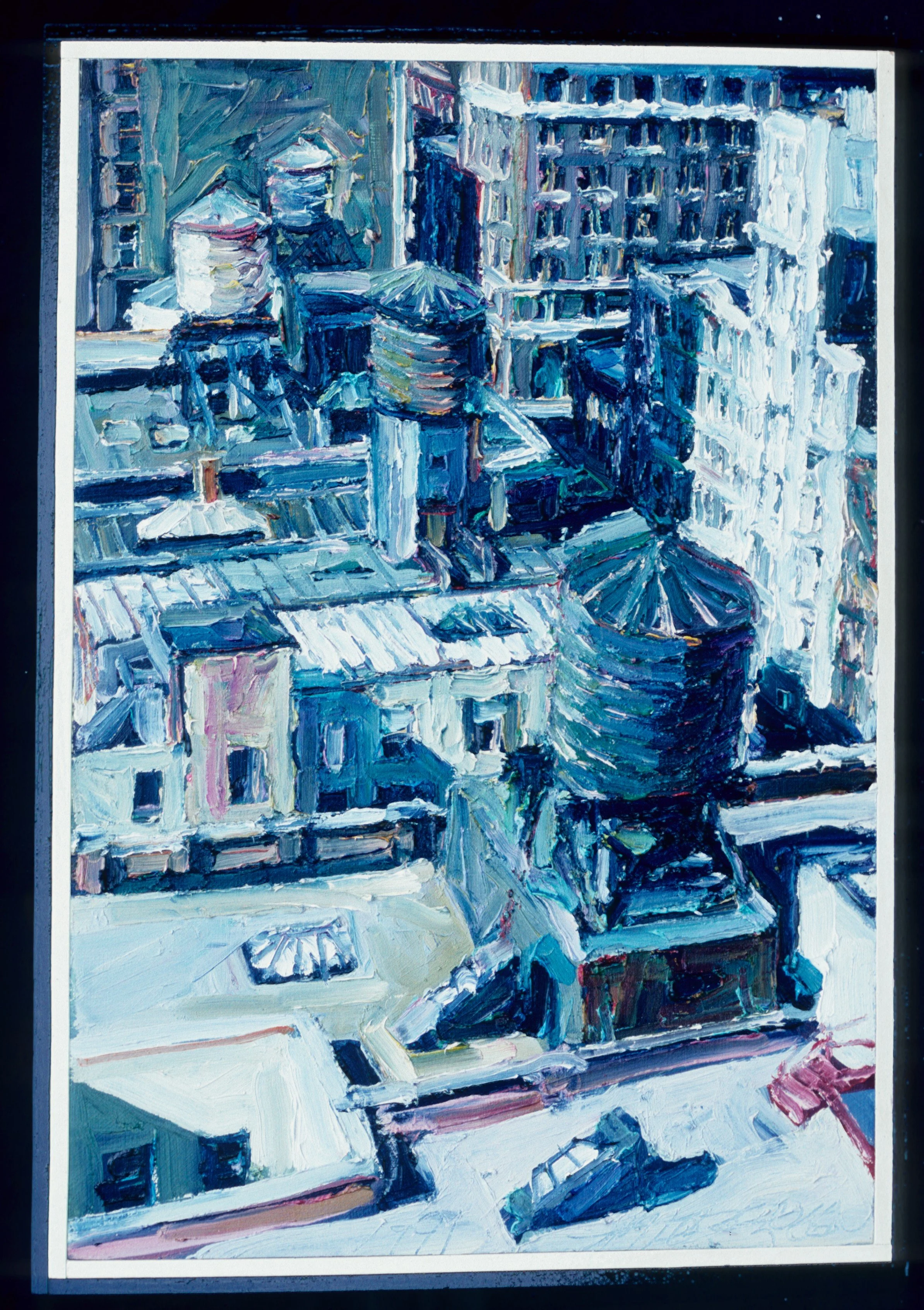 Watertowers  10" x 15"  o/m