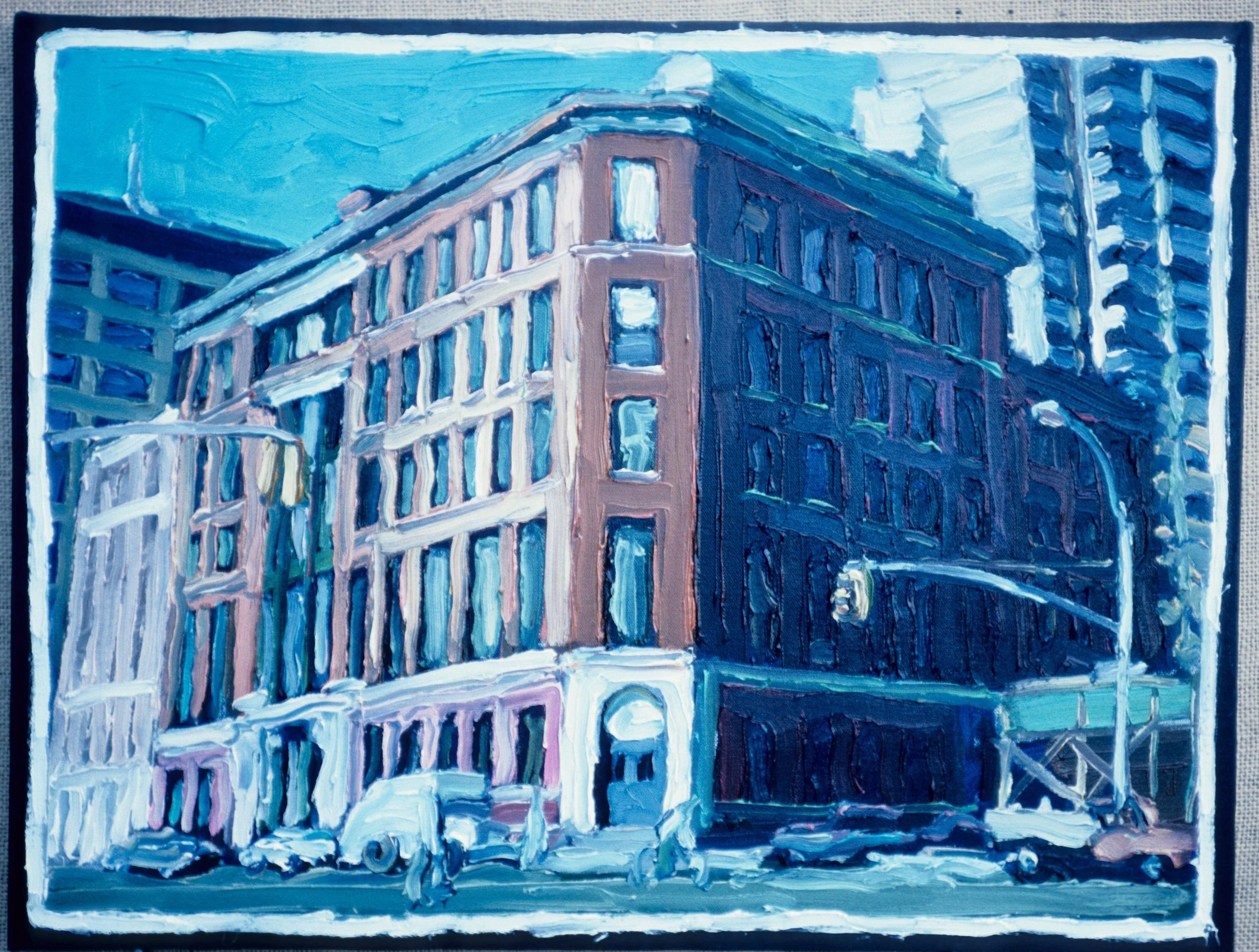 Red Building 18" x 24"