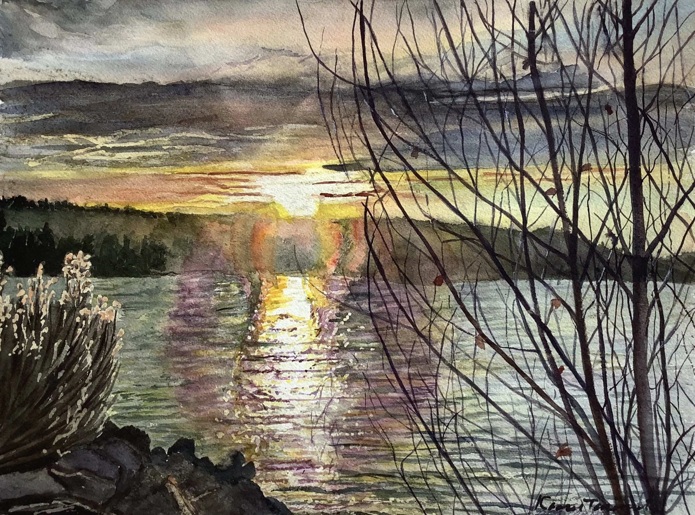 Sunrise at Big Bear Lake