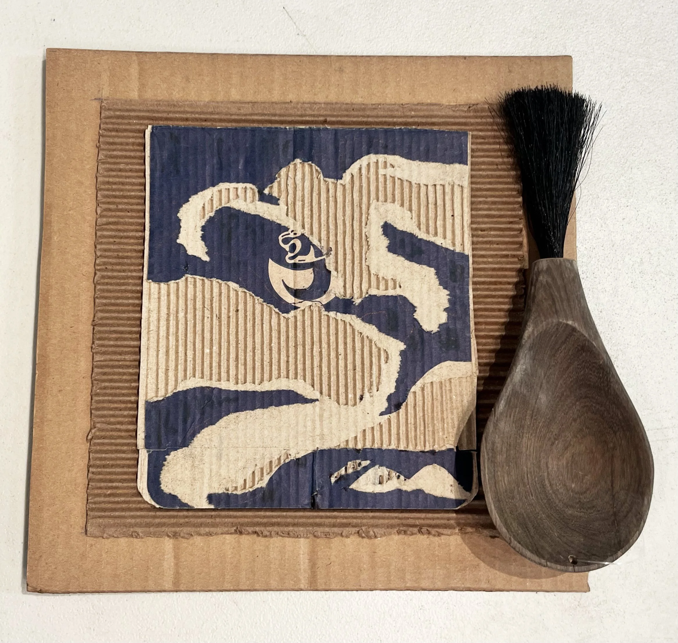 Cardboard Cut Out and Brush