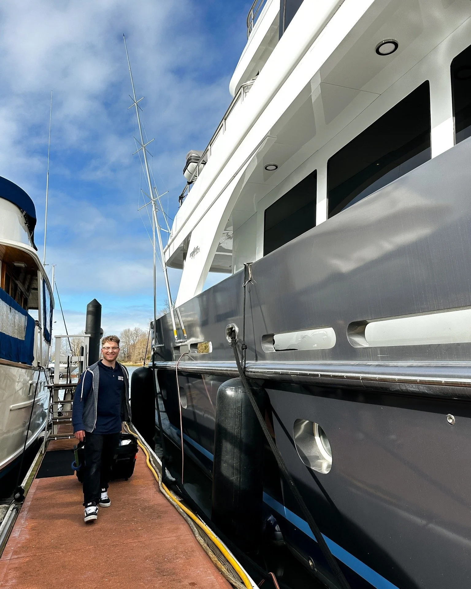 Yes, we install art on boats.
Good thing we use safety hardware &mdash; because the yacht may rock, but the art won&rsquo;t.

#VancouverBC #VancouverLuxury #VancouverDesign #VancouverInteriorDesign #VancouverHomes #WestCoastLuxury #VancouverArt #artc