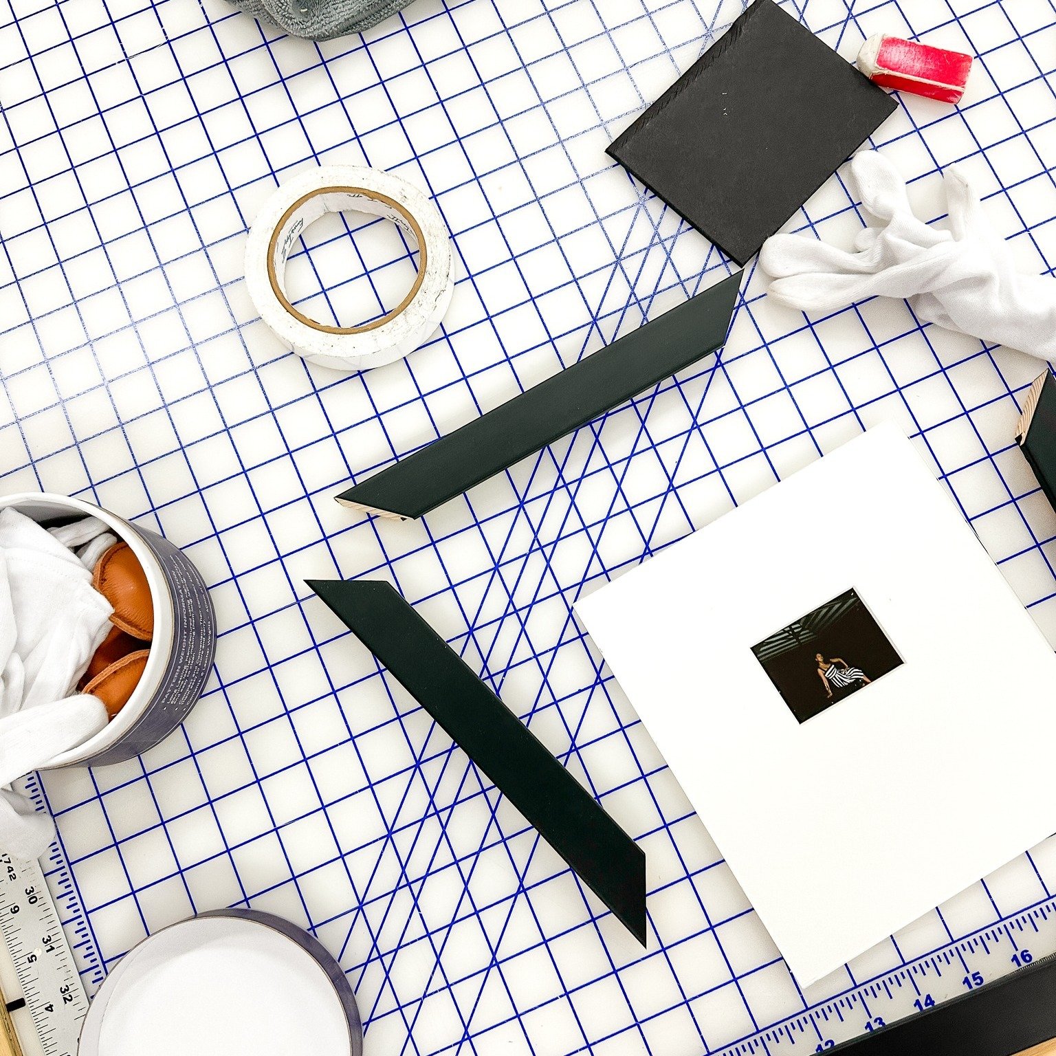 Framing Friday! 
No artwork is too small or too large to hang on your wall. Every piece deserves special treatment like this.
Polaroid photo of a woman with a custom wood frame by Bravo Art Services.

 #bravoartservices #ArtInYourSpace #curratedhome 