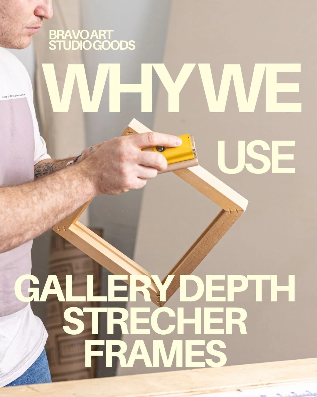 Why gallery depth stretchers?
They offer the right balance&mdash;depth, structure, and presence&mdash;without distracting from the work itself.
Crafted from high-quality materials to keep your canvas taut and supported.
Thoughtfully made for artists 