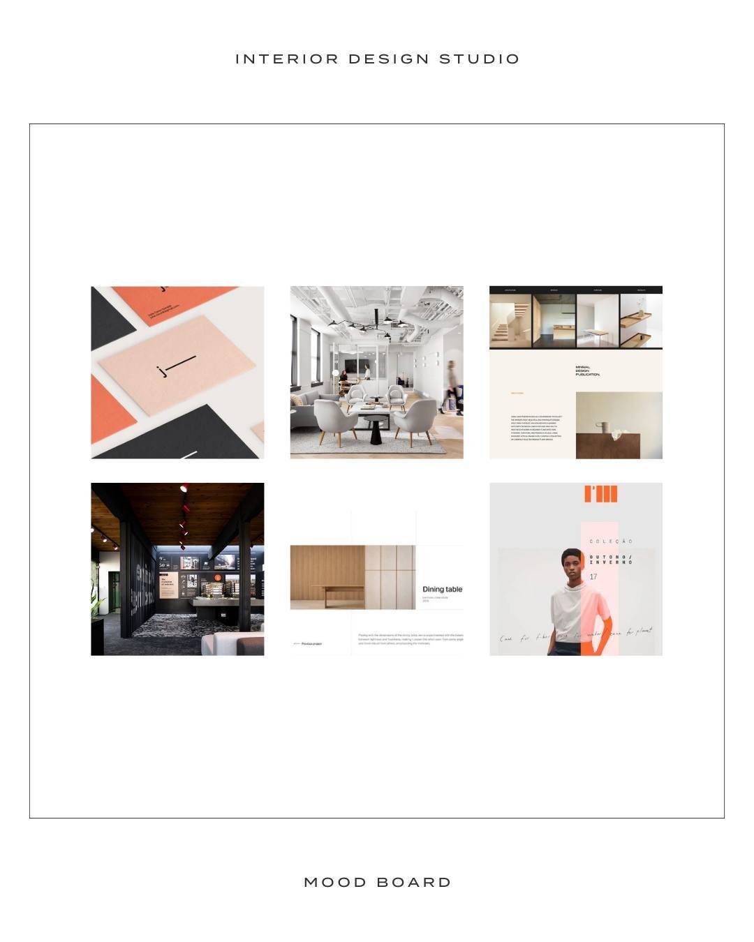 Established, Bold &amp; High Quality // This mood board, colour palette and typography is for a Commercial Interior Design Studio website that we completed over several weeks.⁣
⁣
Vancouver&rsquo;s top interior design studio for commercial projects, E