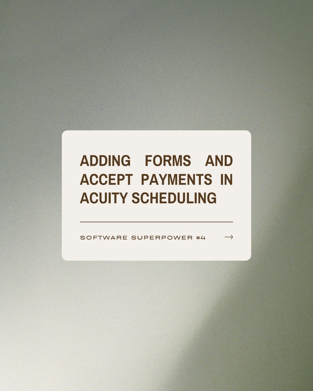Acuity Superpower #4 - You can add forms to gather information automatically when a client books an appointment, and you can also accept payment for your appointments in advance.⁣
⁣
There are a few key pieces of information that we need to gather whe