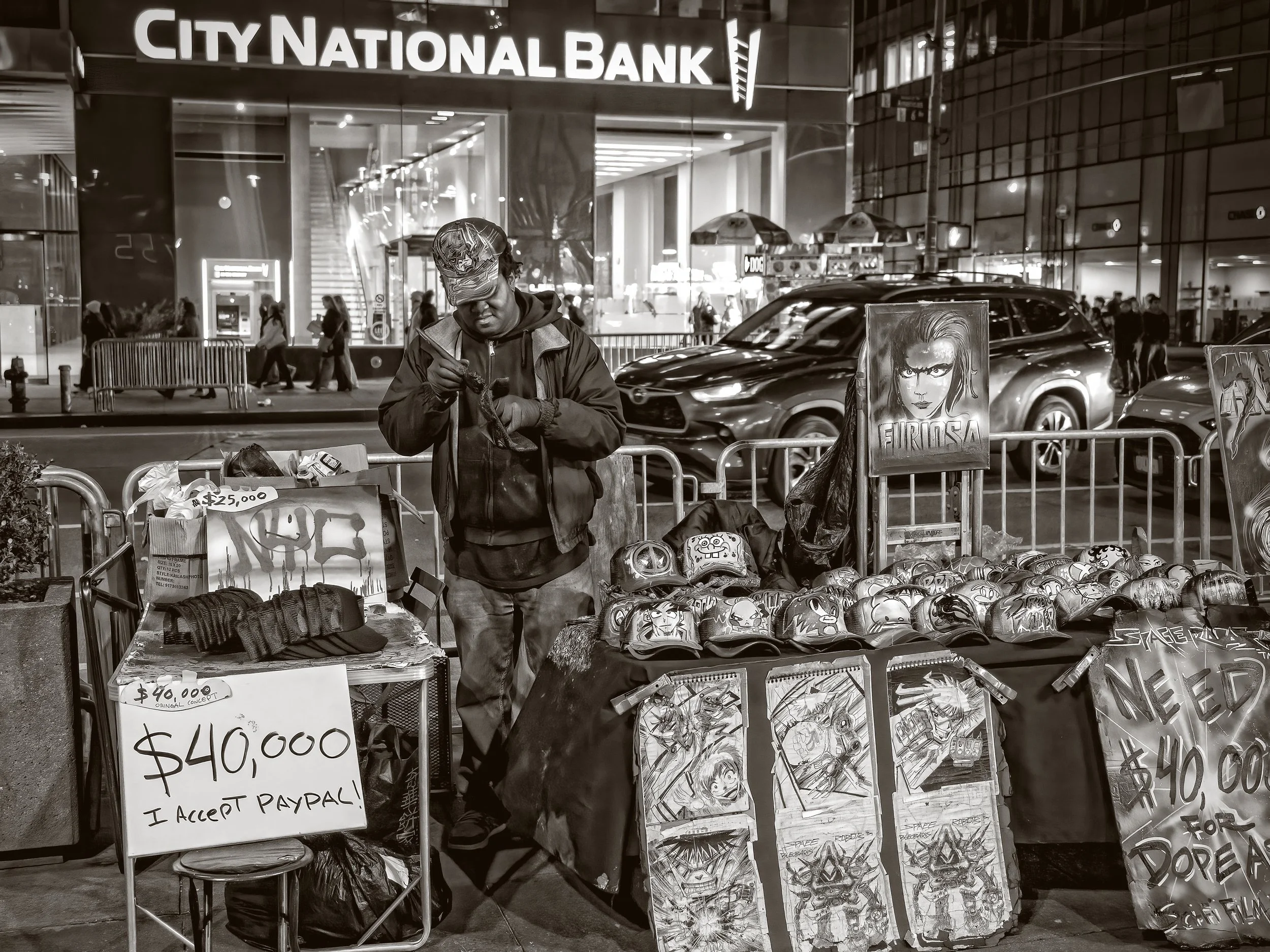 I was amused to see that he accepted PayPal ($40,000??)