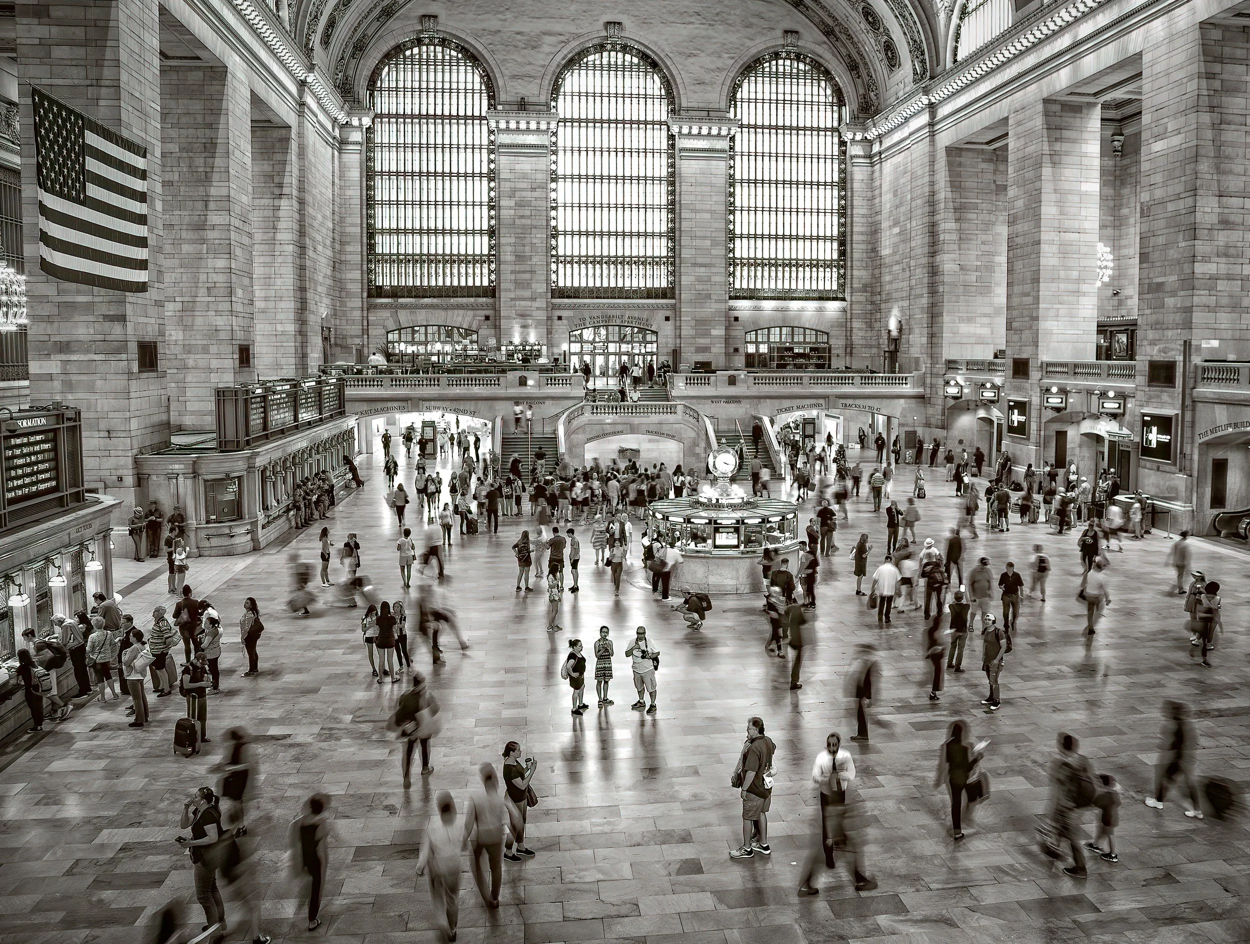 Iconic image inside the Grand Central Terminal