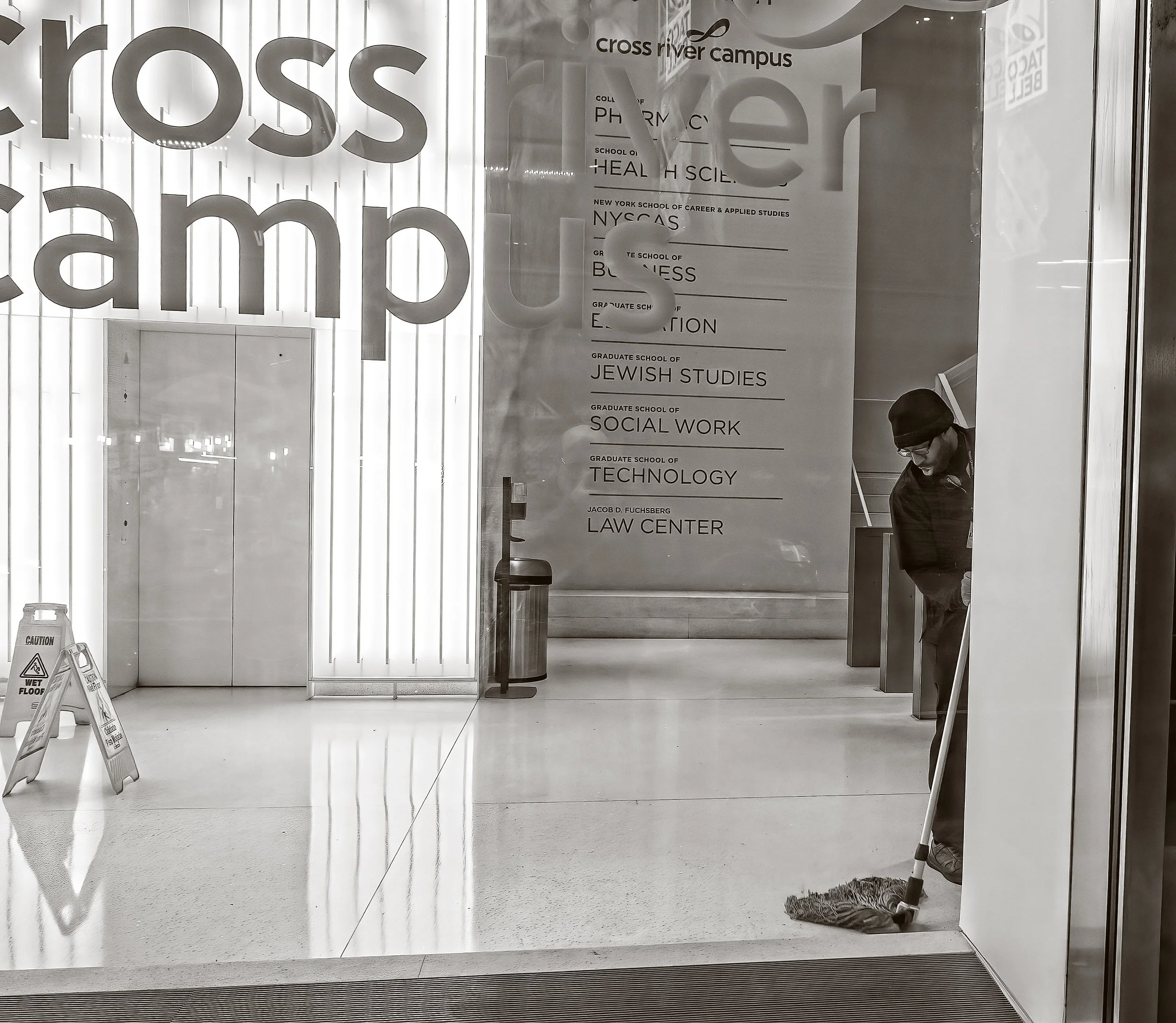 I couldn't help but notice that this gentleman never looked up 