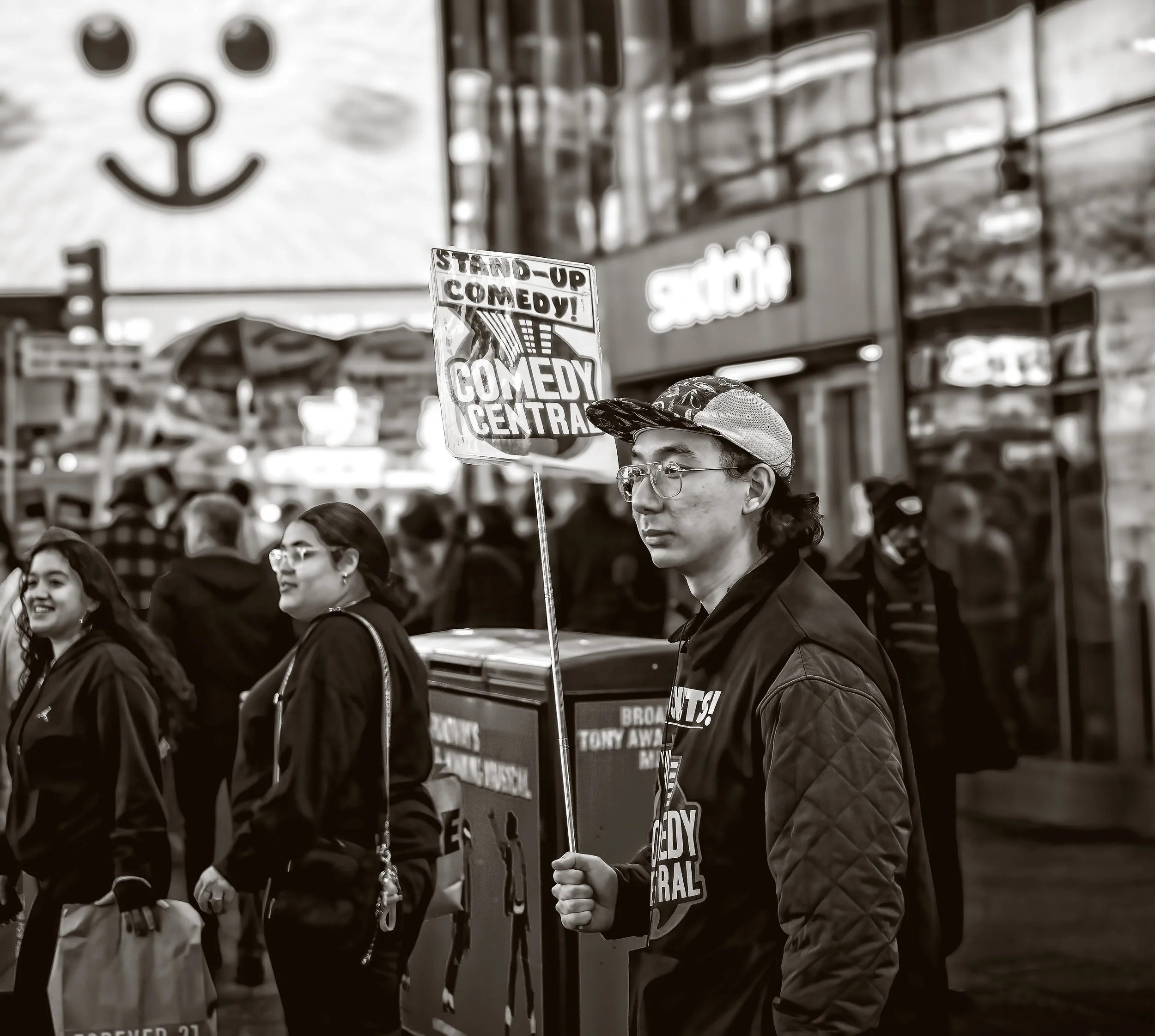 From his expression it's obvious he is in the wrong line of work