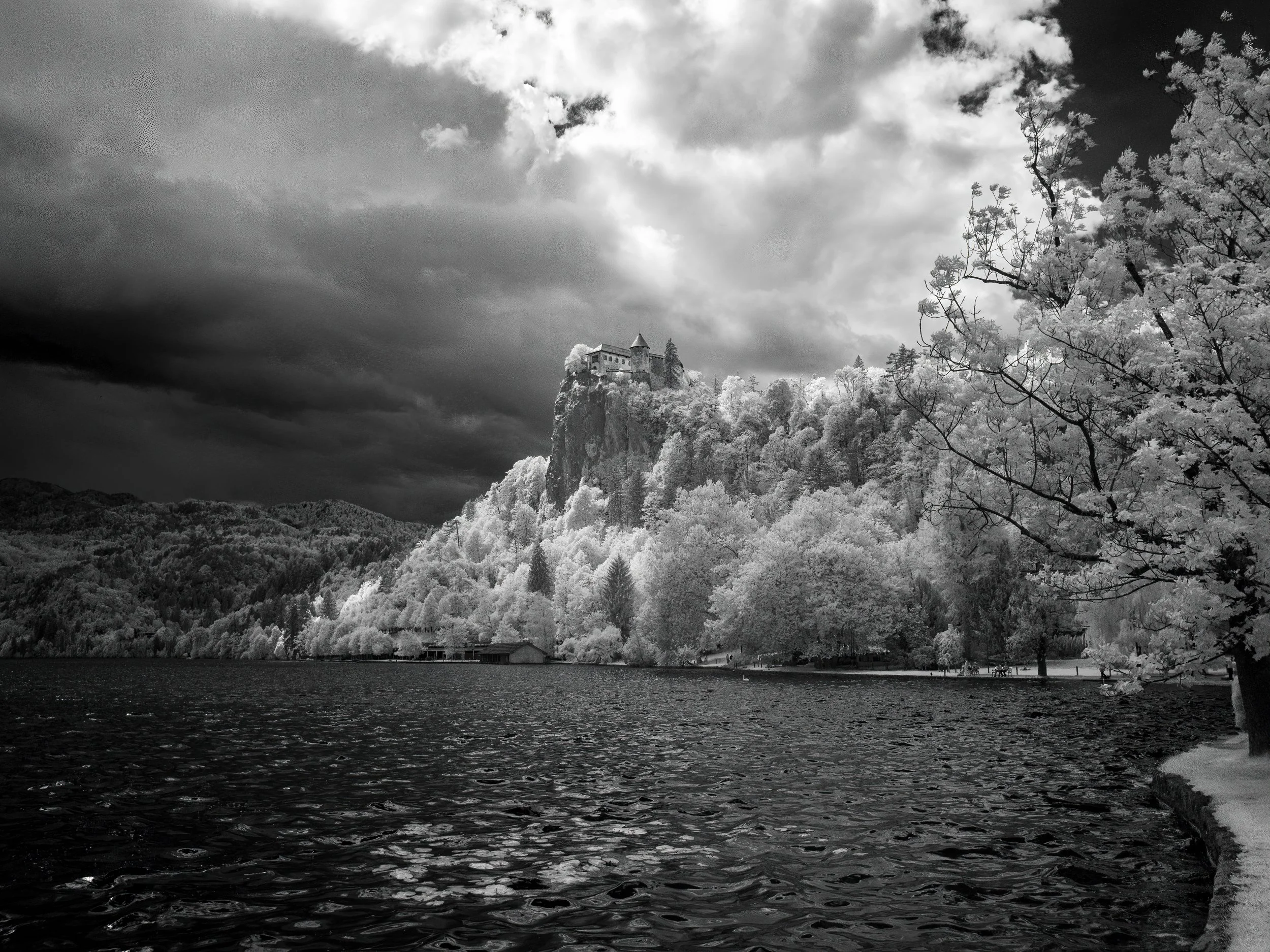 View of the Castle overlooking Lake Bled
