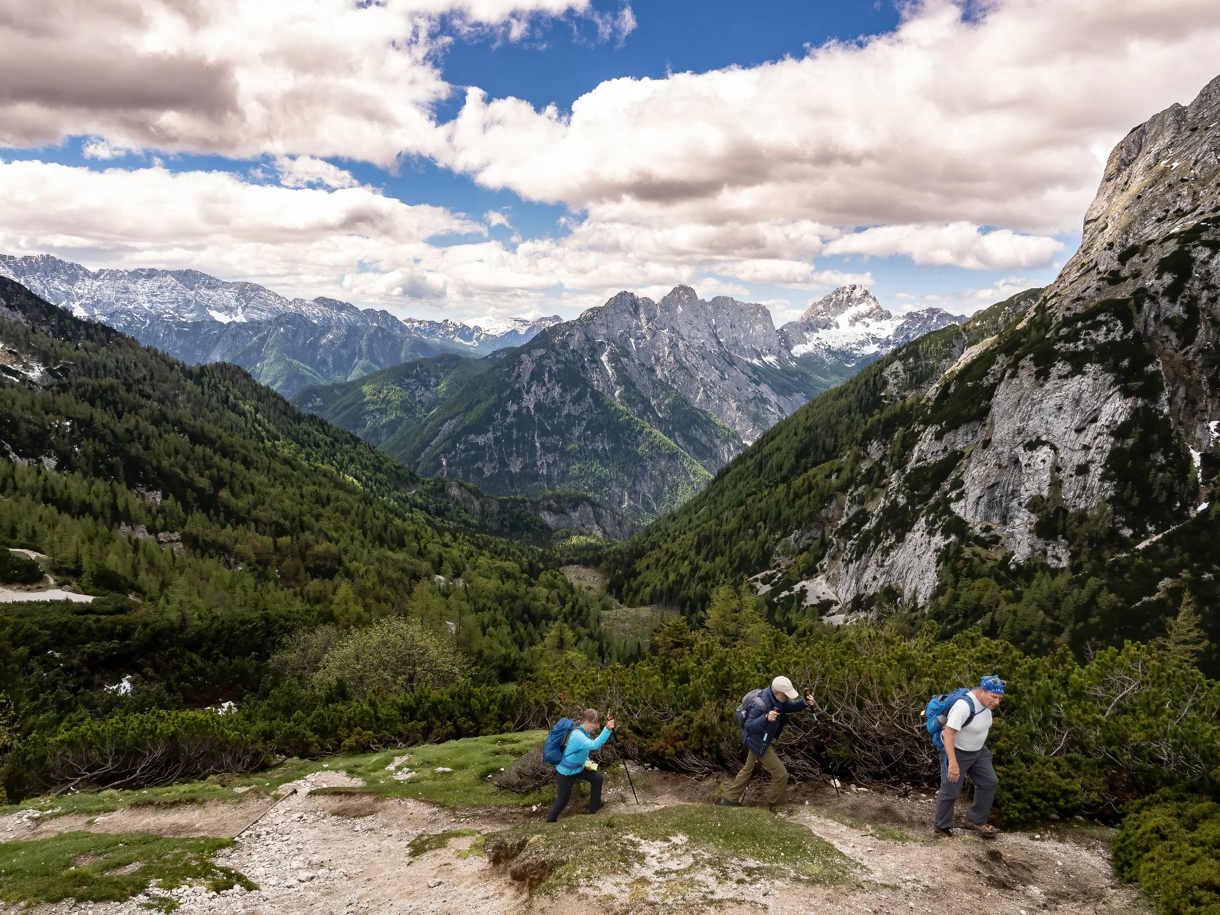 You can get a sense of the steepness of the trail
