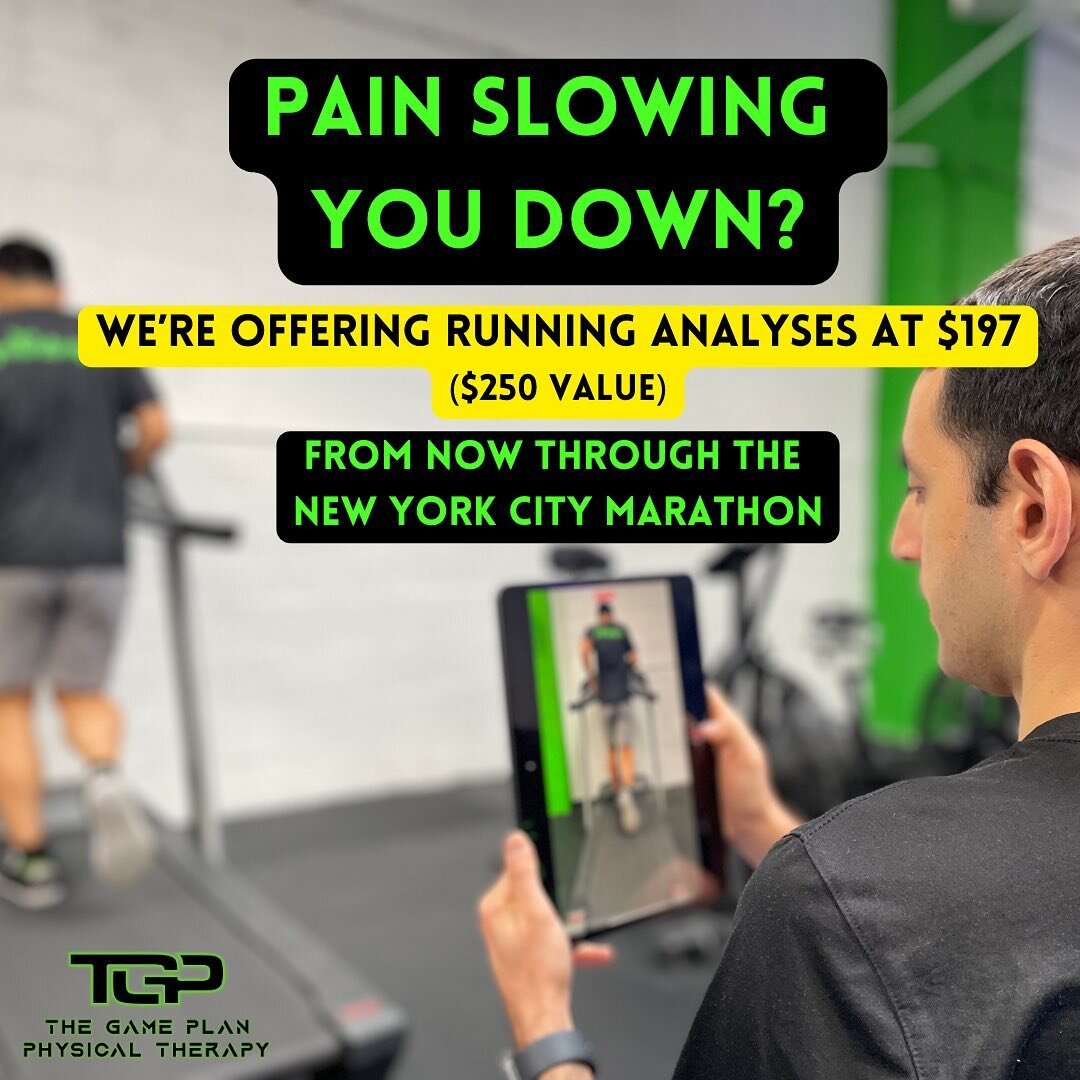 Are you running the NYC Marathon and being slowed down by nagging aches, pains, and injuries? 🏃🏽&zwj;♀️🏃🏻&zwj;♂️

Or are you new to running and interested in learning more about your body? 🧠💪🏻

For a limited time, we @thegameplanpt are offerin