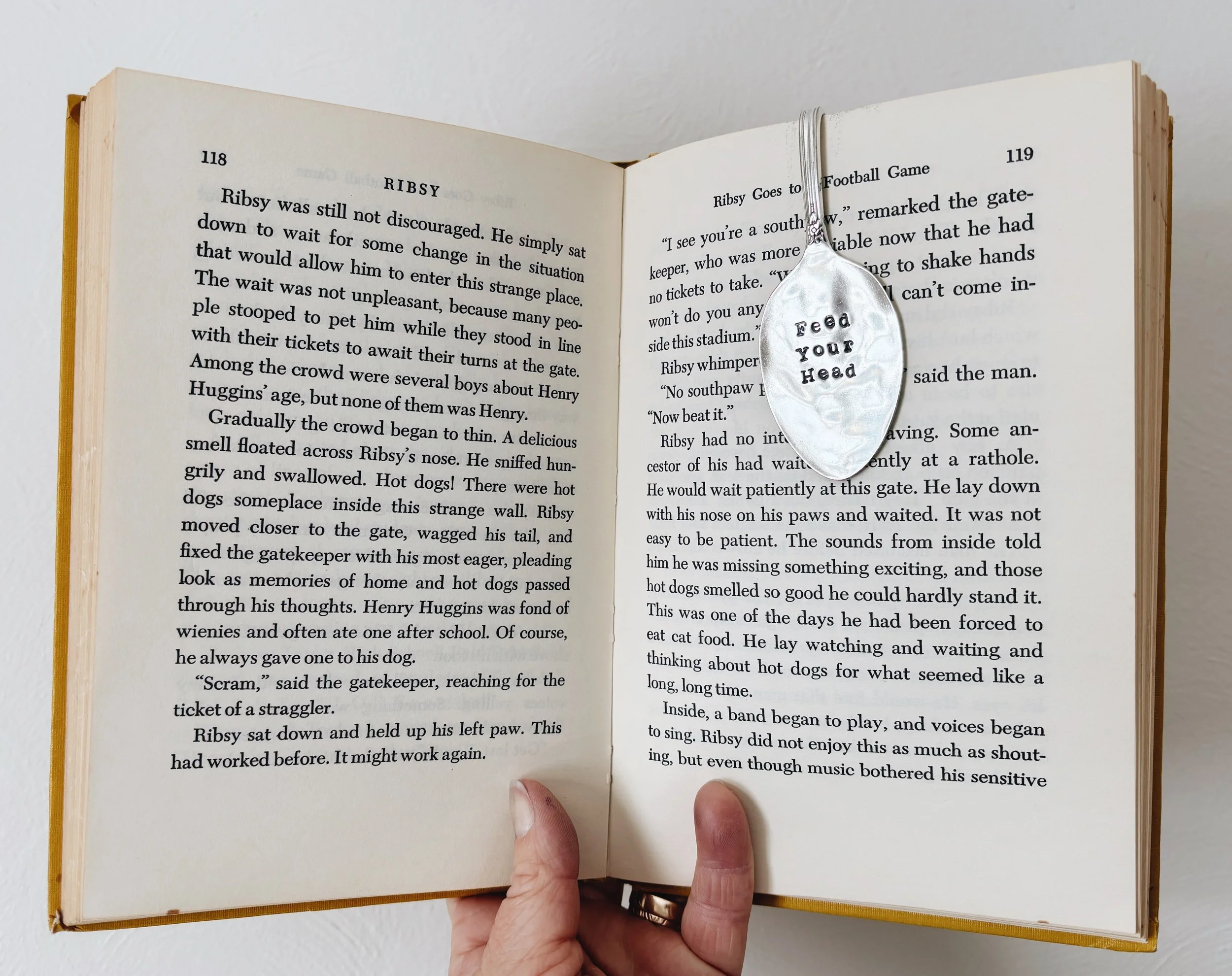 Spoon Bookmark // Feed Your Head // Sans Serif Font