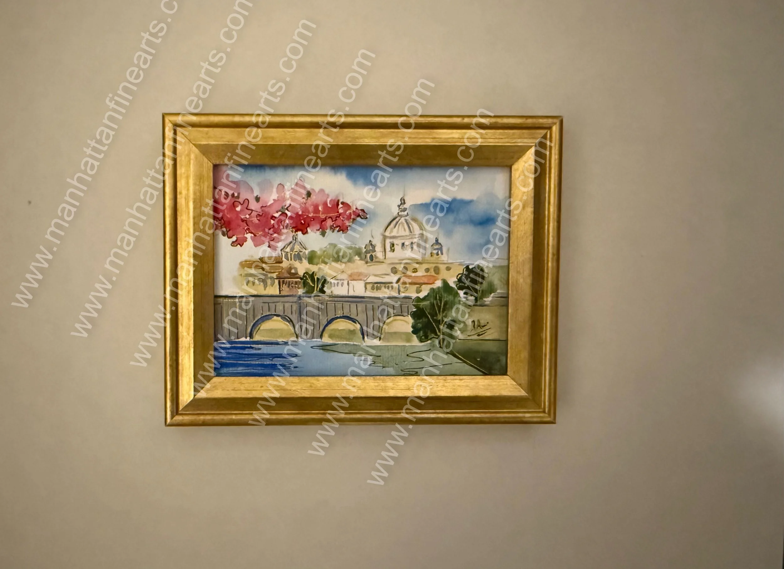 European Cityscape Watercolor Painting