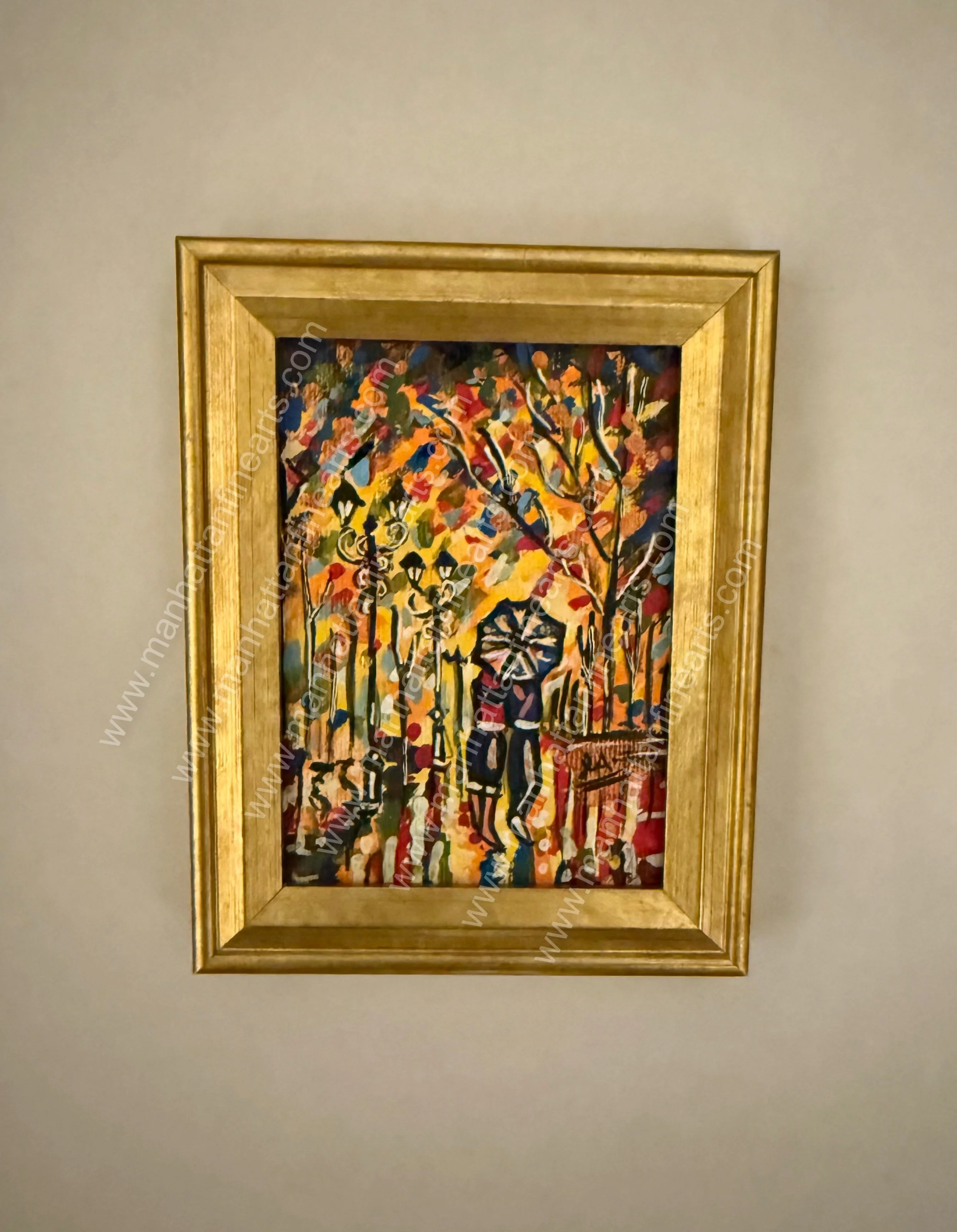 Central Park _The Mall) Framed Painting