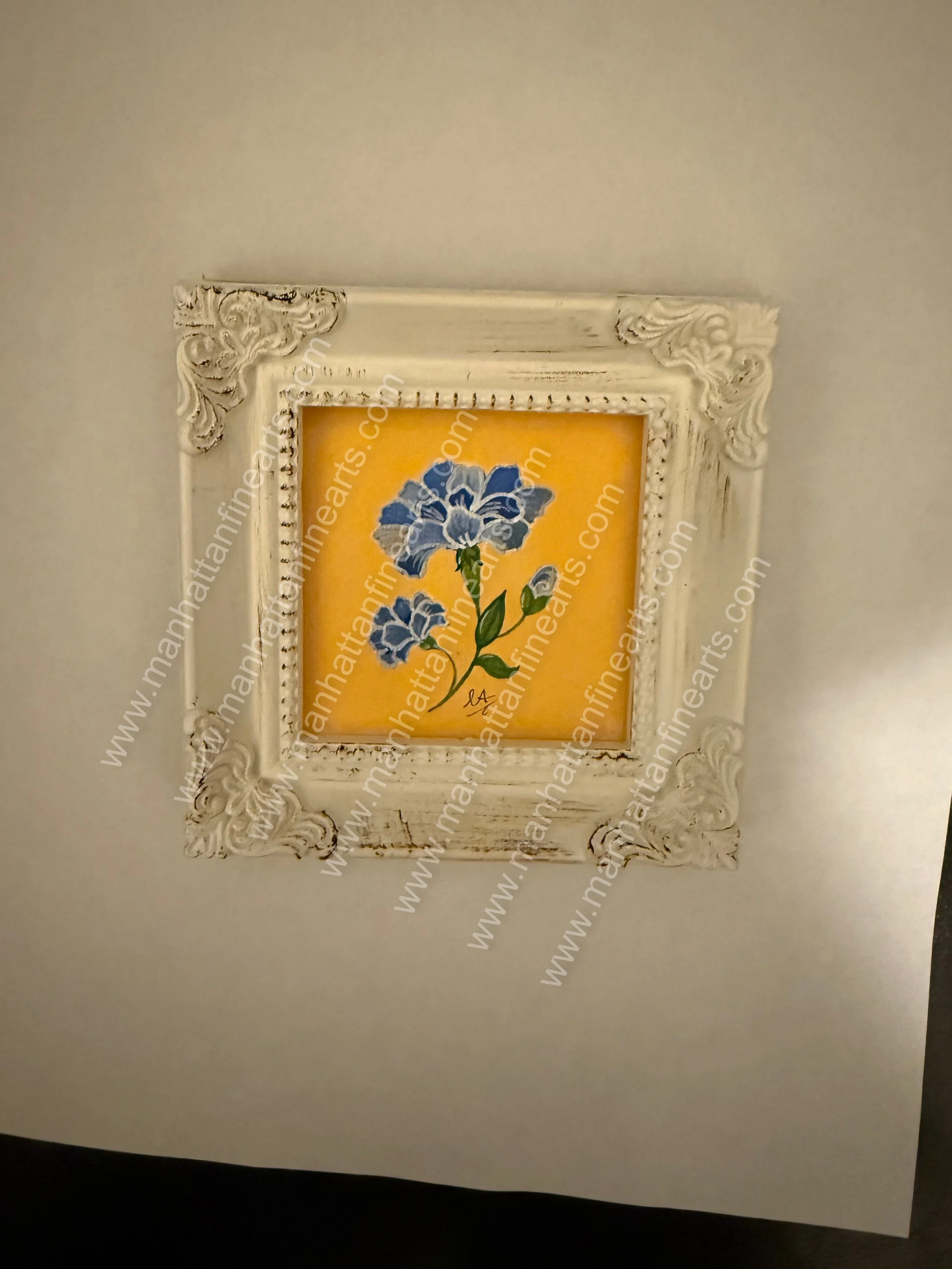 Floral Elegance Miniature Painting