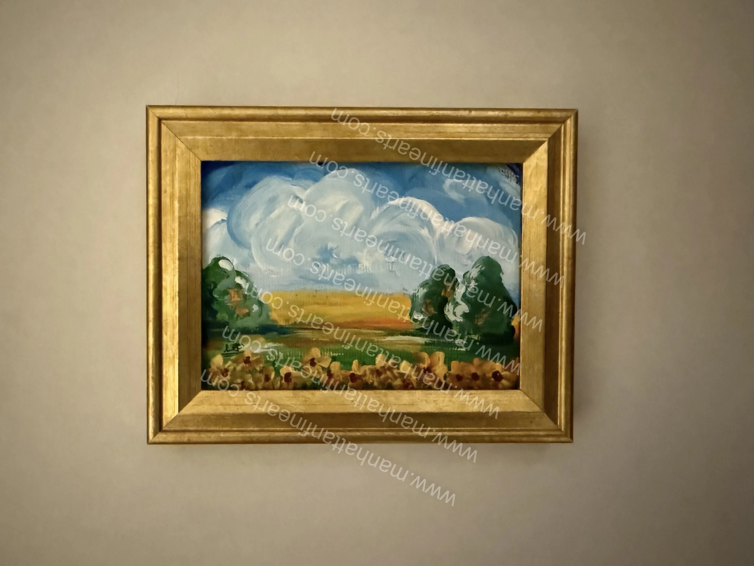 Serene Countryside Landscape Painting