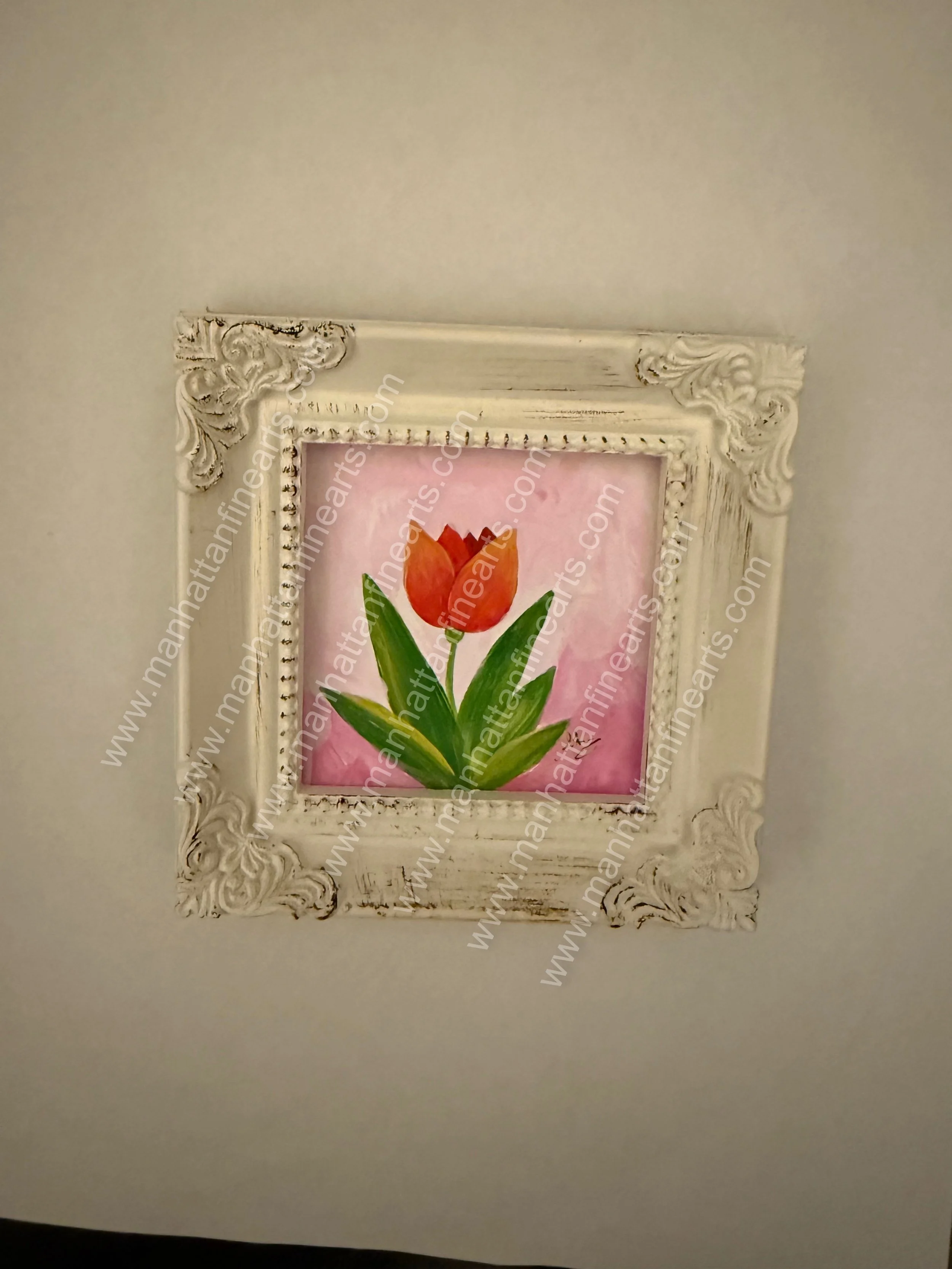 Miniature Tulip Elegance Painting