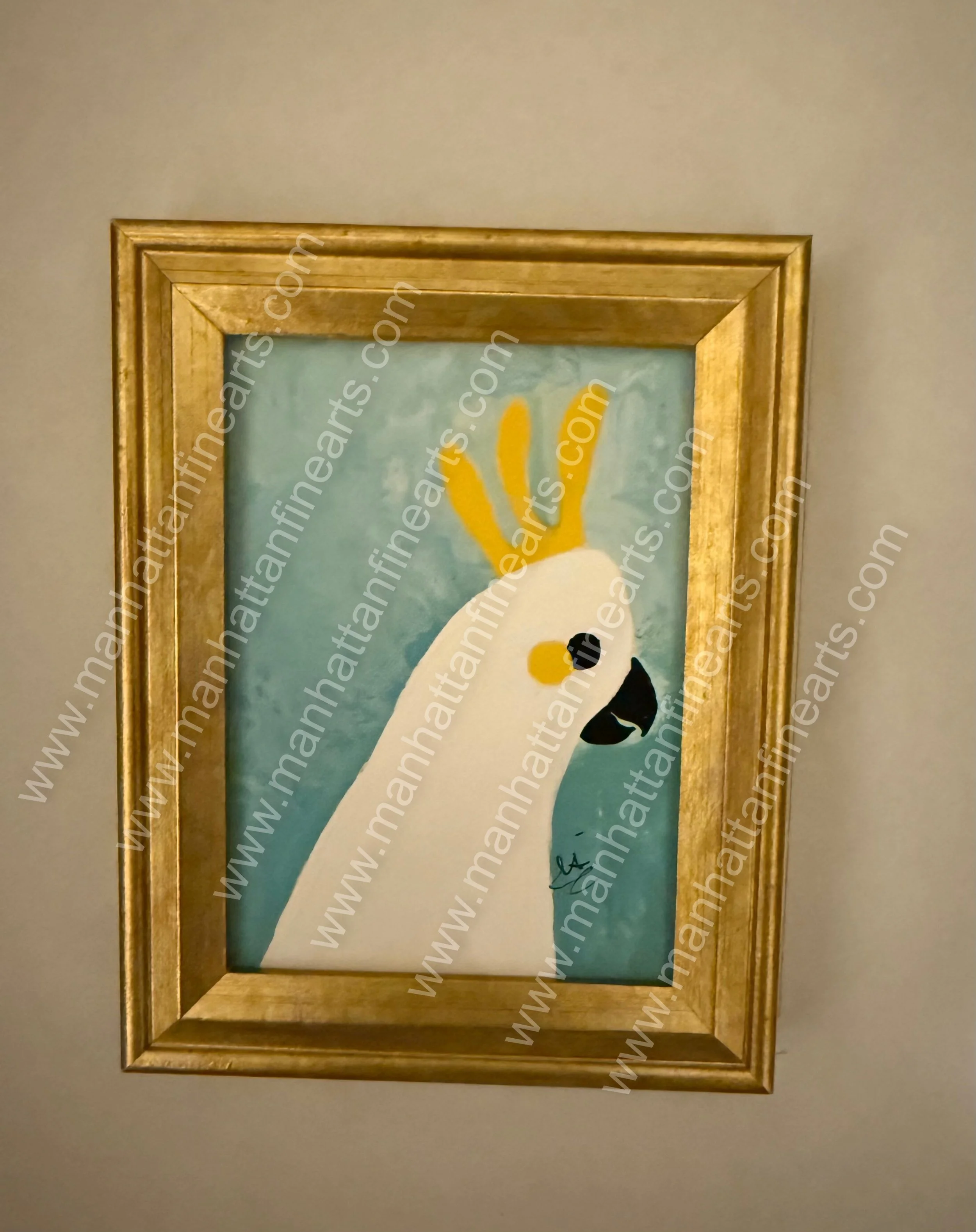 Vibrant Cockatoo Hand-Painted