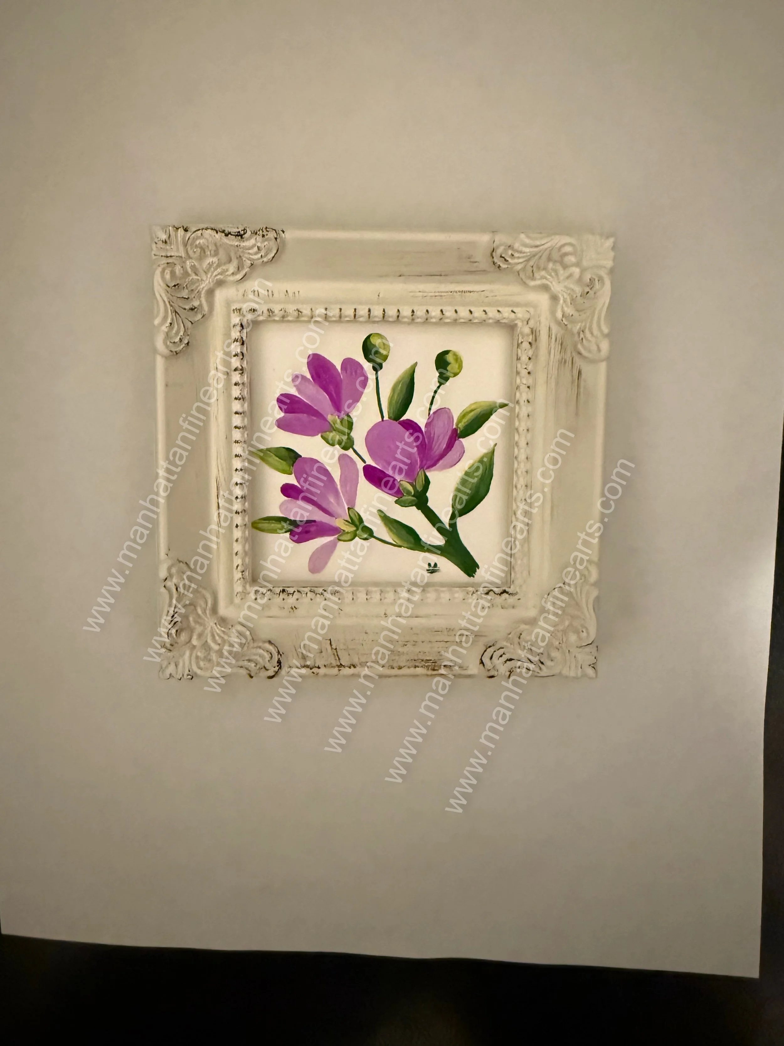 Ornate Framed Floral Miniature