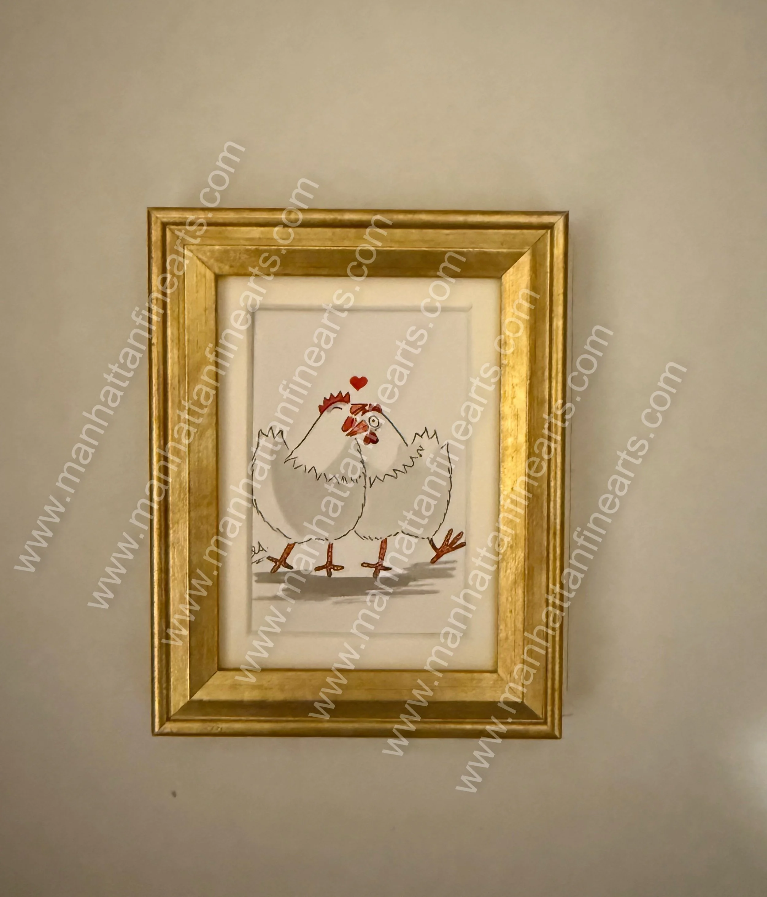 Charming Chicken Miniature Painting