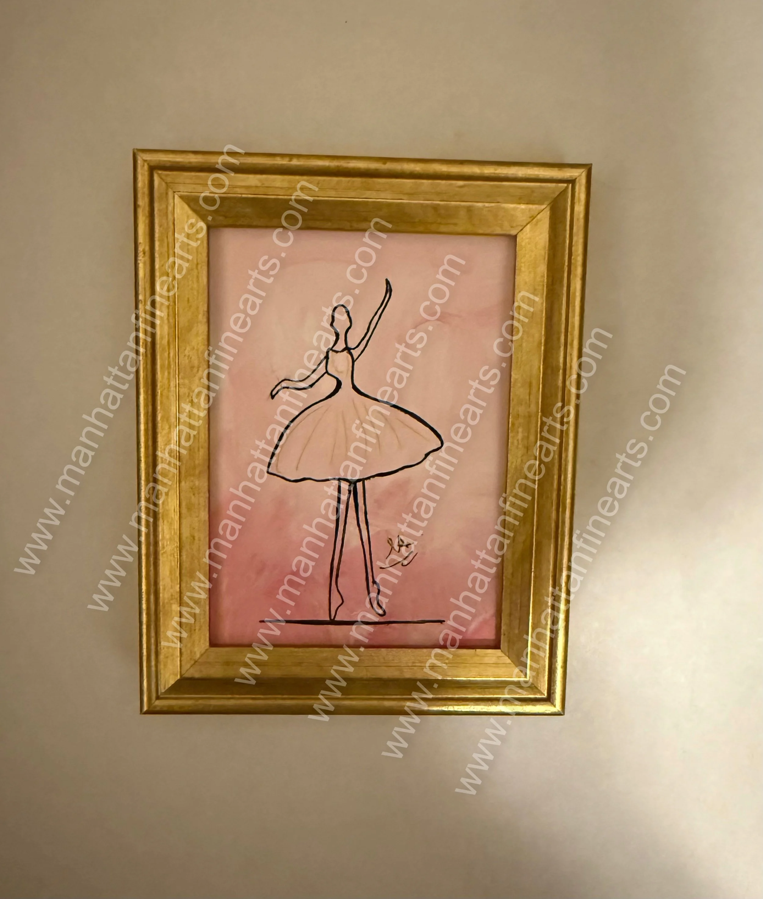 Graceful Ballet Dancer Framed Painting
