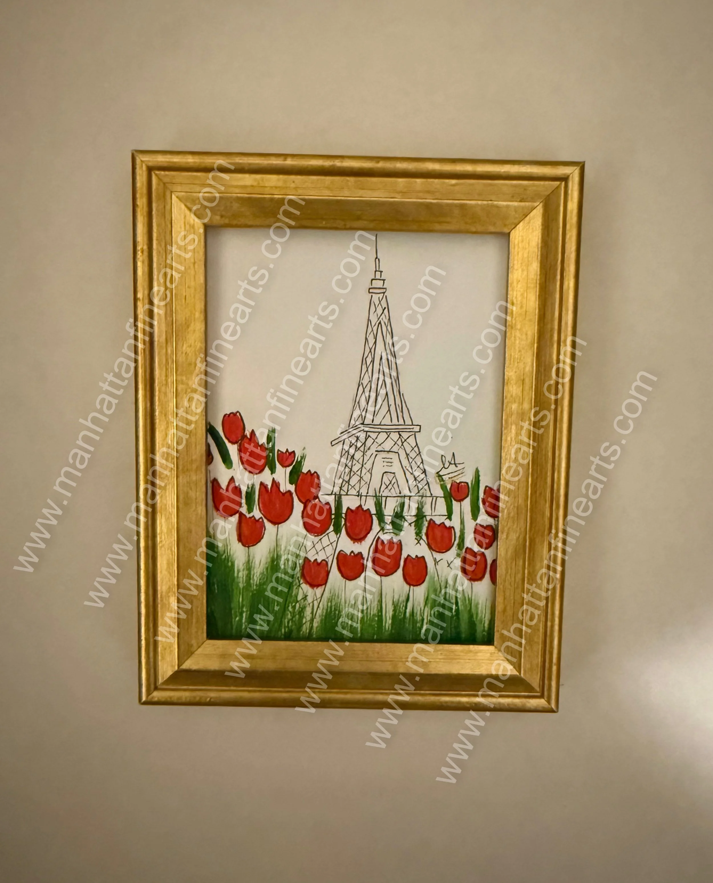 Parisian Tulip Paris Painting
