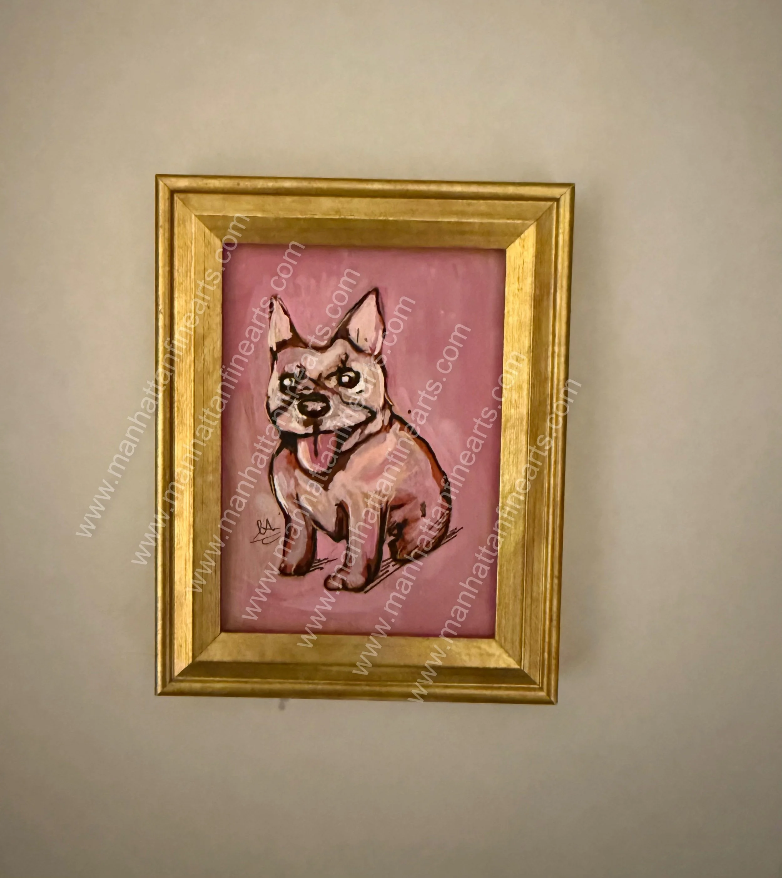 Charming French Bulldog Painting
