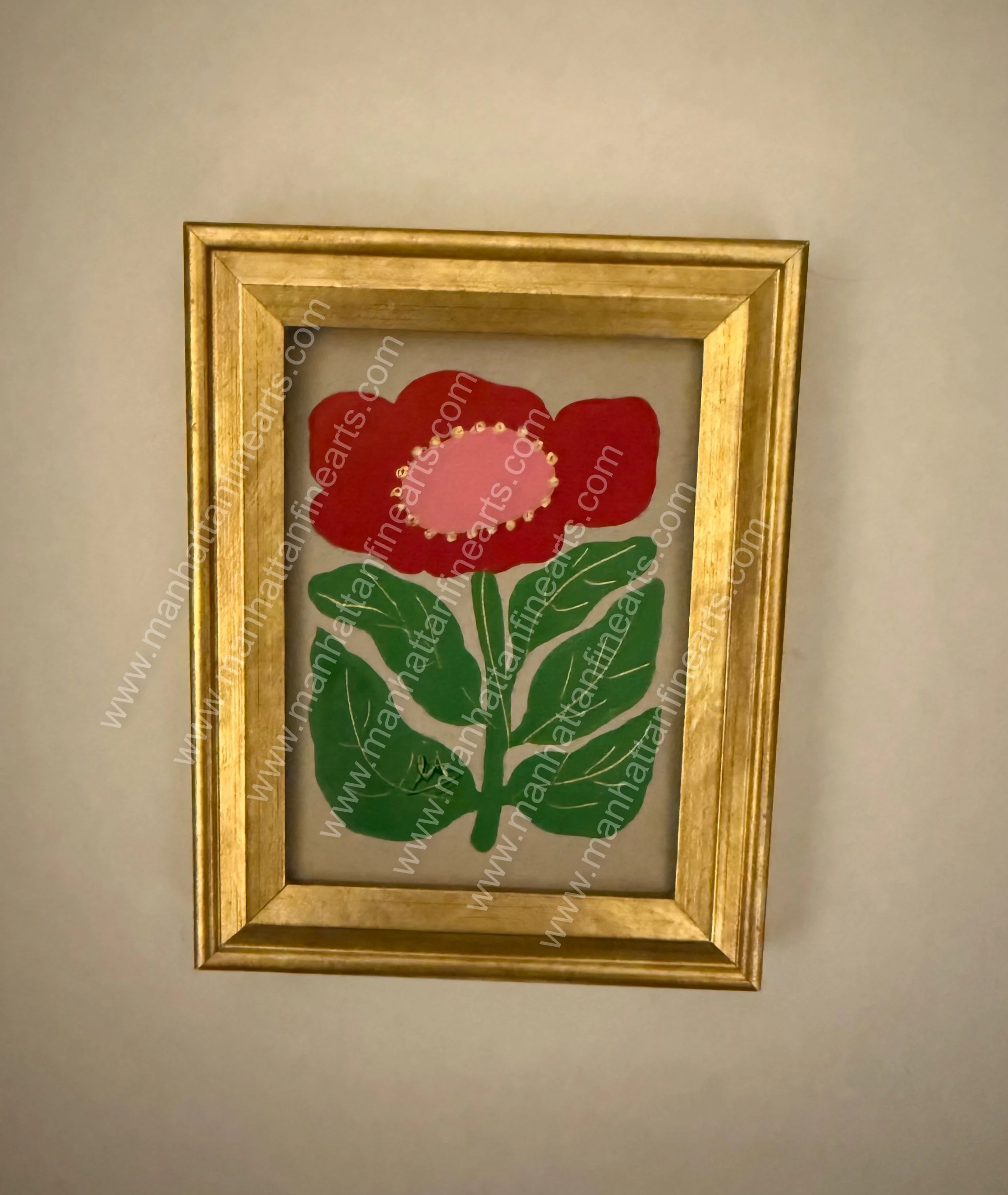Handcrafted Floral Elegance Art Piece