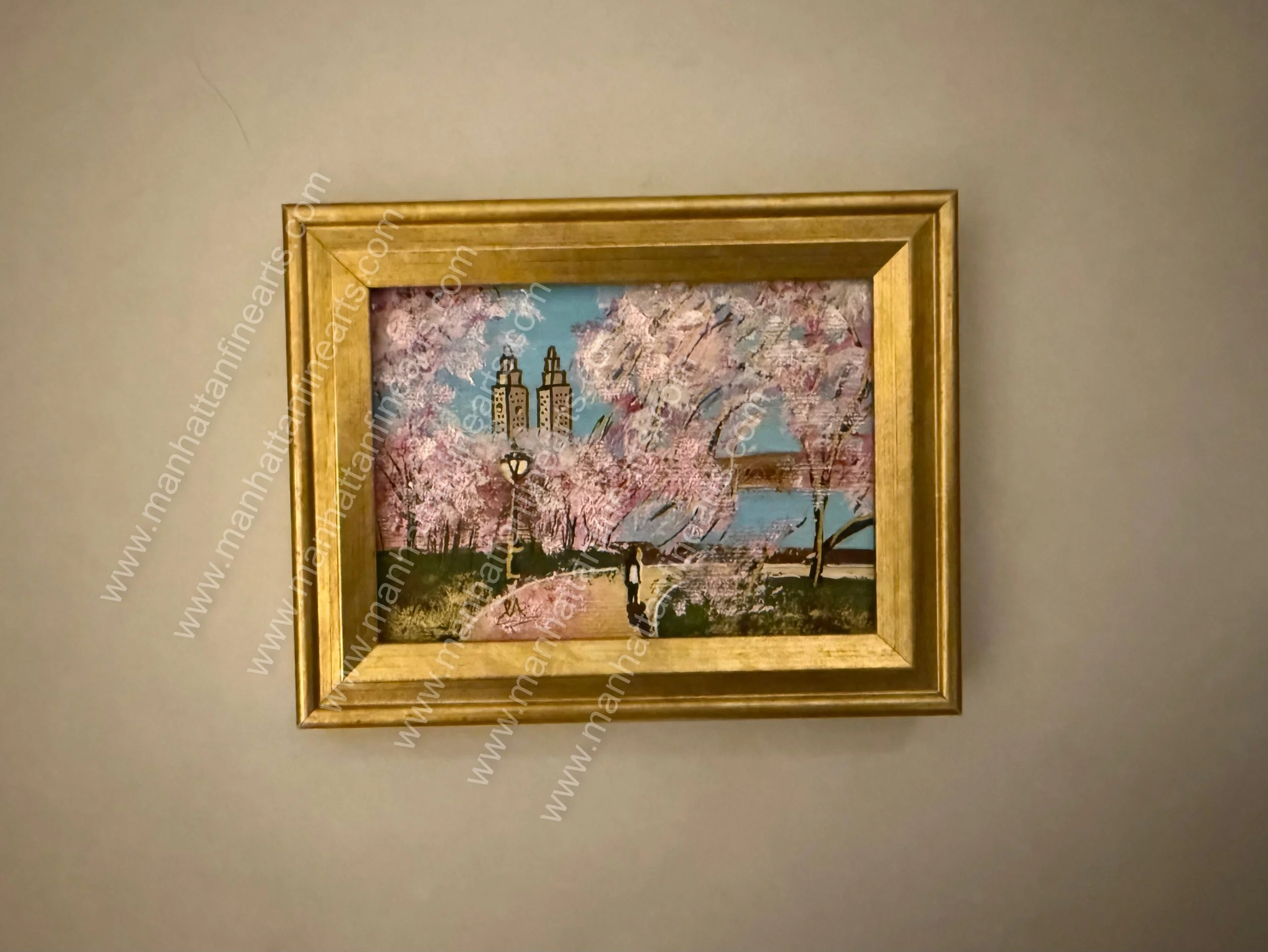 Spring Blossom Serenity Central Park Painting