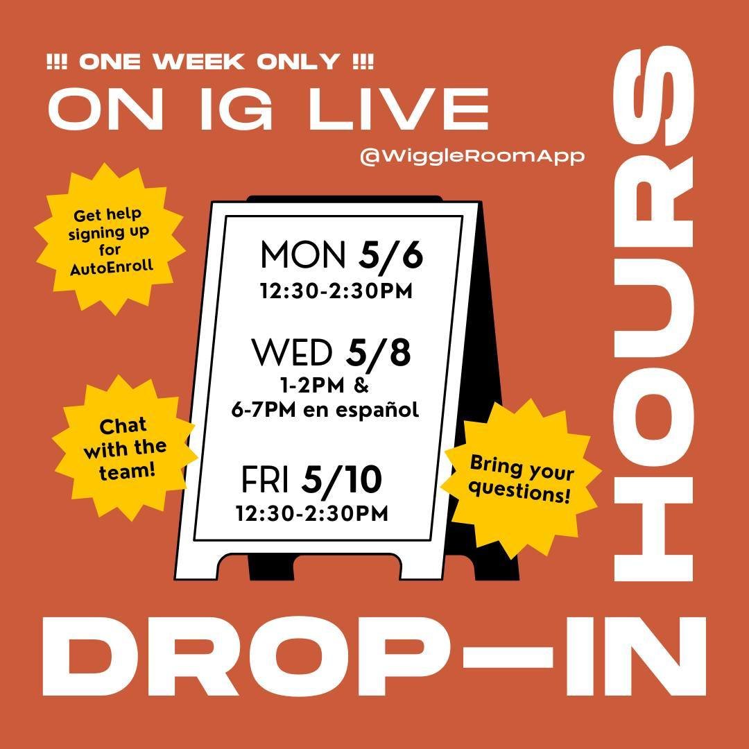 Join us this week for some live Instagram sessions! 🚀 We'll be going live on Monday, Wednesday, and Friday to chat about our AutoEnroll sale. Deslizar a la izquierda para espa&ntilde;ol!
.
🤔 Have questions about AutoEnroll?
🏁 Need help getting sta