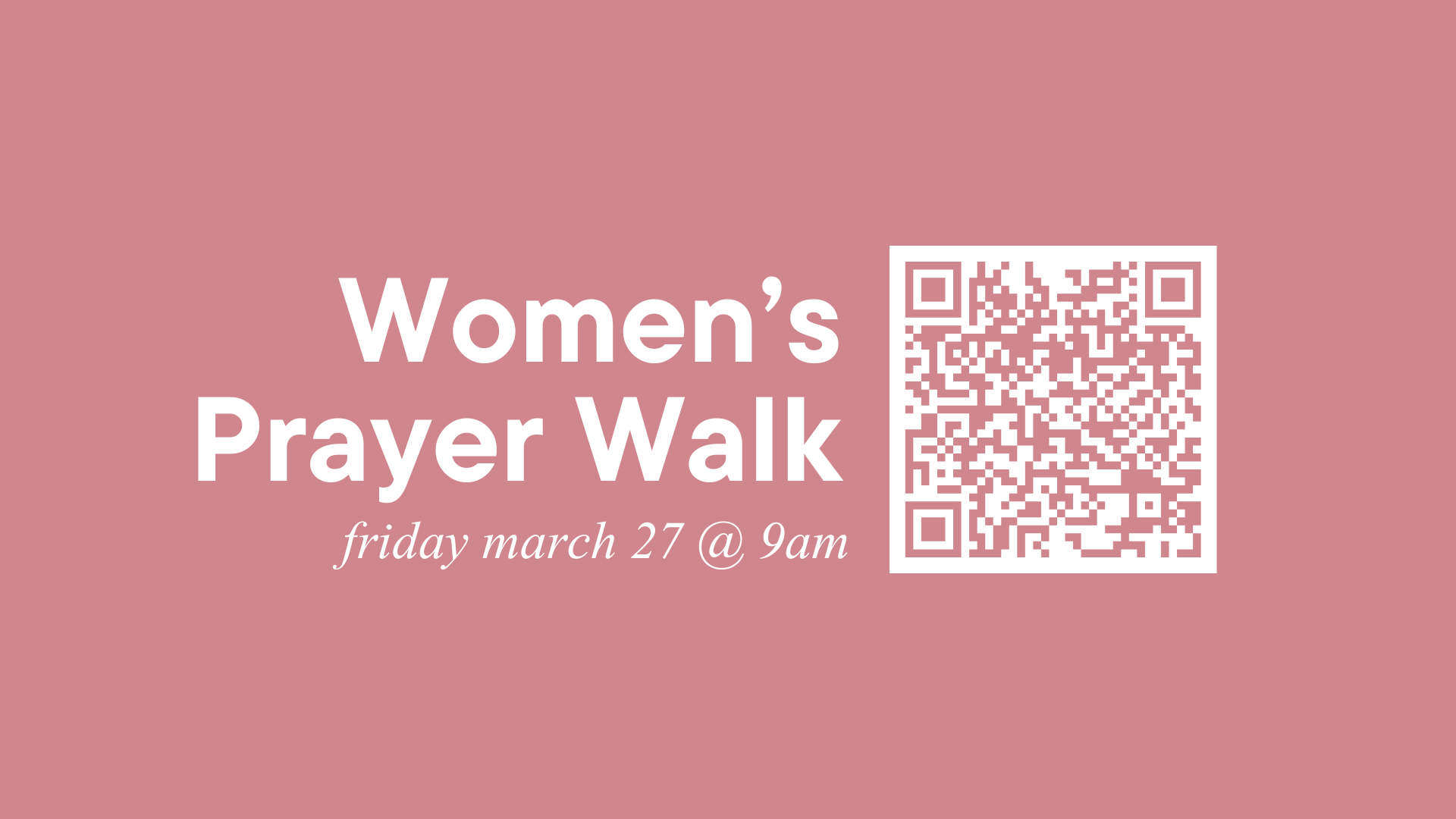 Women's Prayer Walk