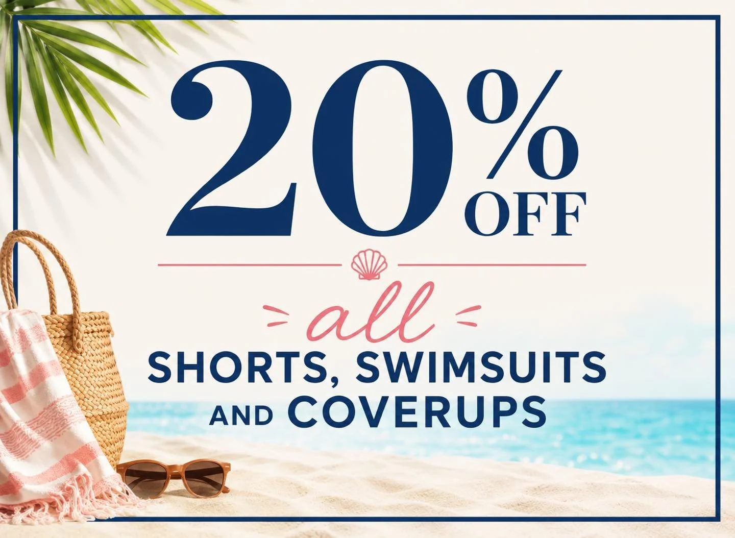 The sun is finally shining again and we are celebrating!  All shorts, swimsuits and coverups are an extra 20% off!

Open today until 4pm!!

#consignmentshopdeale #sidewalksale #purses #outfitinspiration #deale #secondhandfirst #Deale #shopsouthcounty