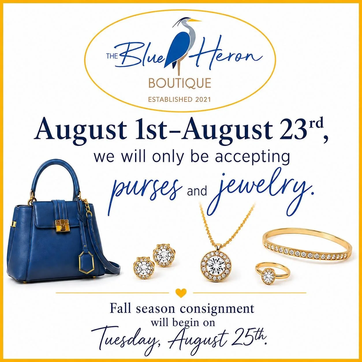 Just reminder!! Start getting those fall bags ready!

#consignmentshopdeale #theblueherondeale #purses #consignmentboutique #consignmentboutiques