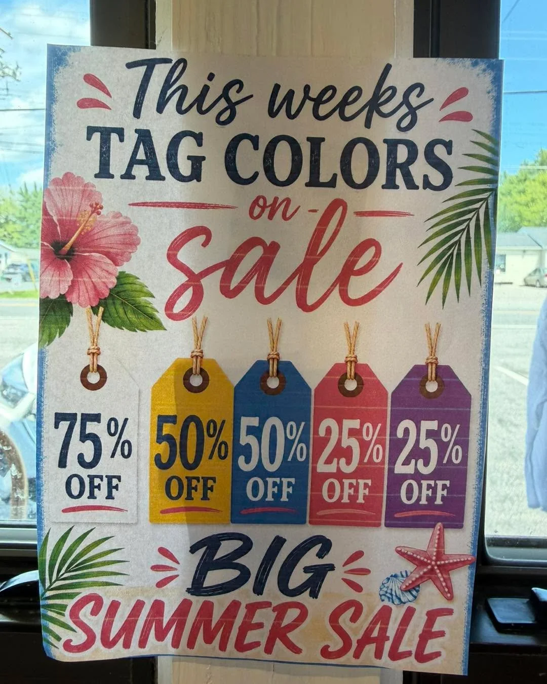 🔥 BIG SUMMER SALE IS STILL GOING ON! 🔥

The savings are HOT at The Blue Heron Boutique! ☀️🛍️

🤍 White Tag &mdash; 75% OFF
💛 Yellow Tag &mdash; 50% OFF
💙 Blue Tag &mdash; 50% OFF
💗 Pink Tag &mdash; 25% OFF
💜 Purple Tag &mdash; 25% OFF

PLUS&he