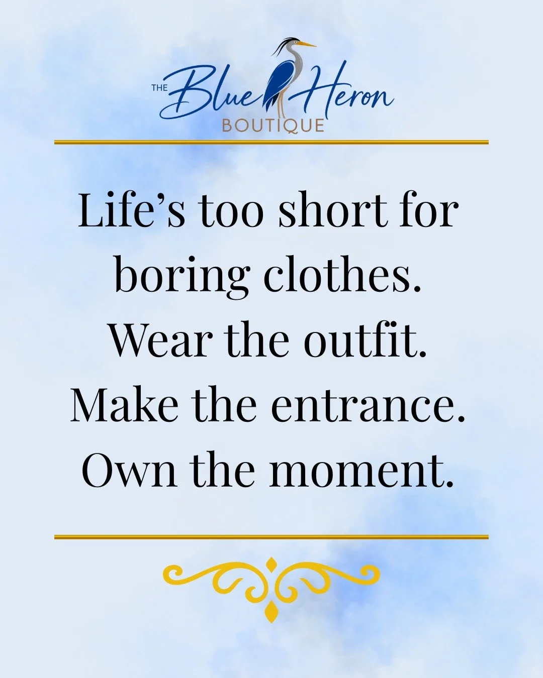 Your style should say something before you even say hello. Find the piece that makes you feel fabulous, put it on, and let your outfit do the talking.

#FashionInspo #StyleInspo #FashionFinds #SecondhandStyle #ShopSmall